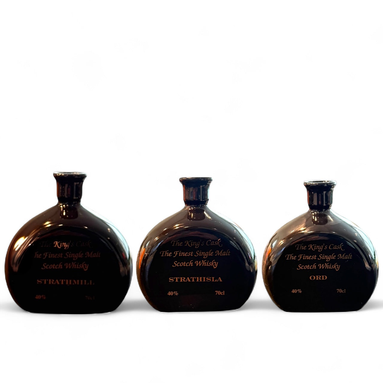 The Kings Cask - The finest Single Malt Scotch Whisky 3 x 70cl (Strathmill, Strathisla & Ord)