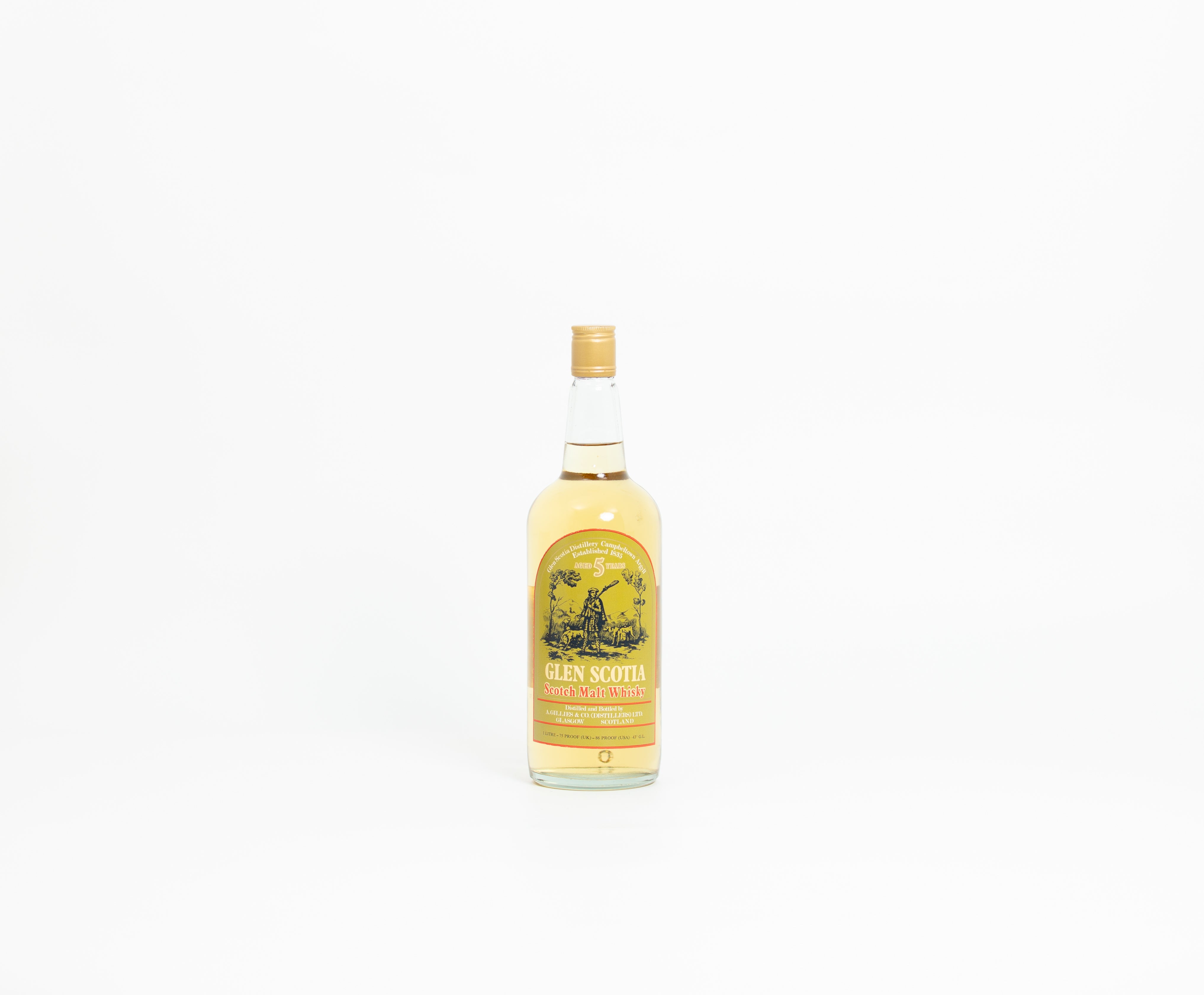 Glen Scotia 5 Year Old – 1970s Bottling, 1 Litre, 43% (80 Proof)
