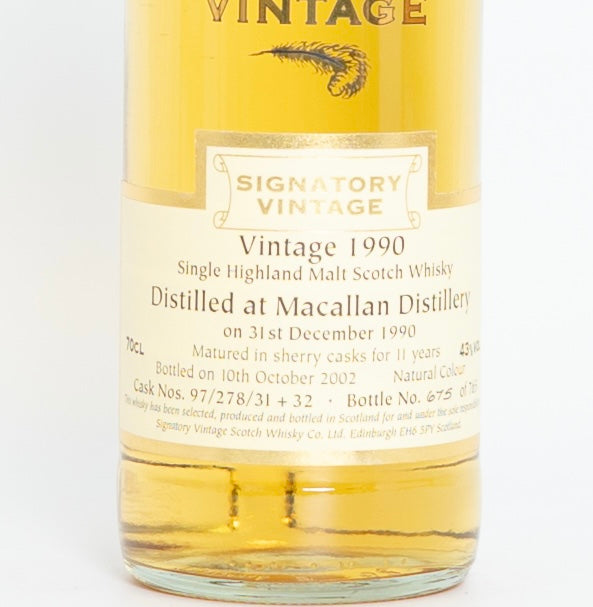 Macallan 1990 Signatory Vintage 11 year old