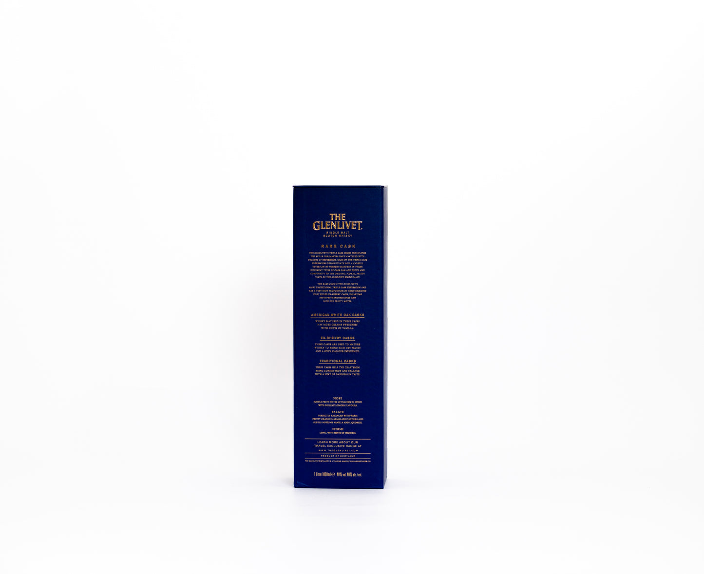 Glenlivet Rare Cask (Small Batch Edition) – Batch 9378/012, 40% ABV, 1 Litre