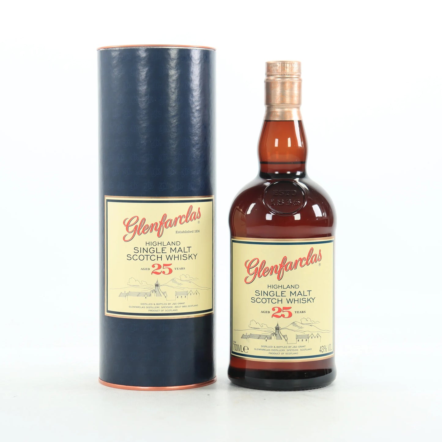 Glenfarclas 25 Year Old – Single Malt Scotch Whisky, 43% ABV, 70cl (with Gift Tin)