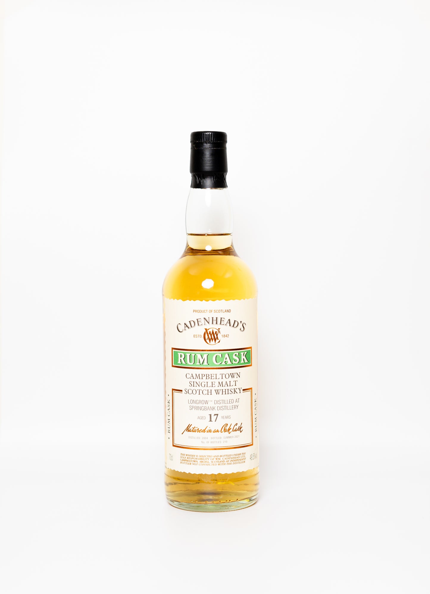 Longrow - 17 Year Old (2004) Cadenhead's Rum Cask