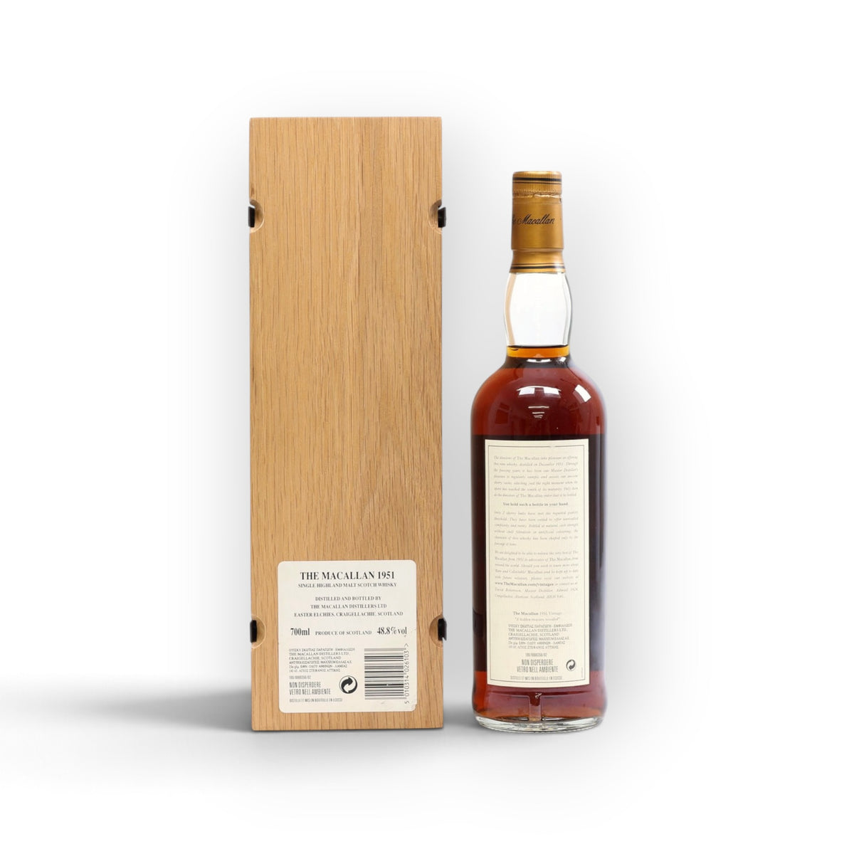 The Macallan Fine and Rare 1951 | Sherry Casks #1541 & #1542 | 48.8% ABV | 632 Bottles | 70cl