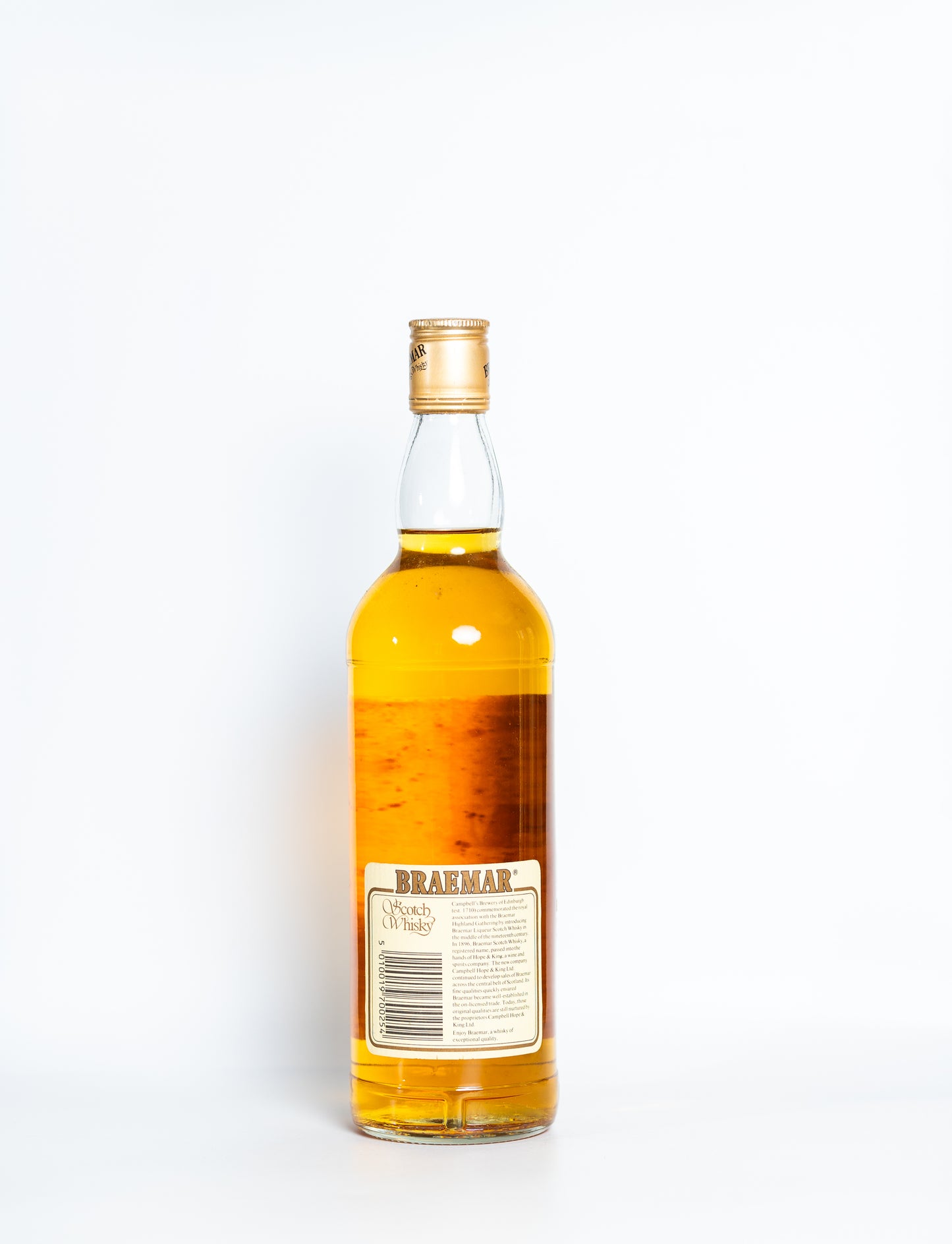 BRAEMAR SCOTCH WHISKY BY CAMPBELL, HOPE & KING FROM 1980S