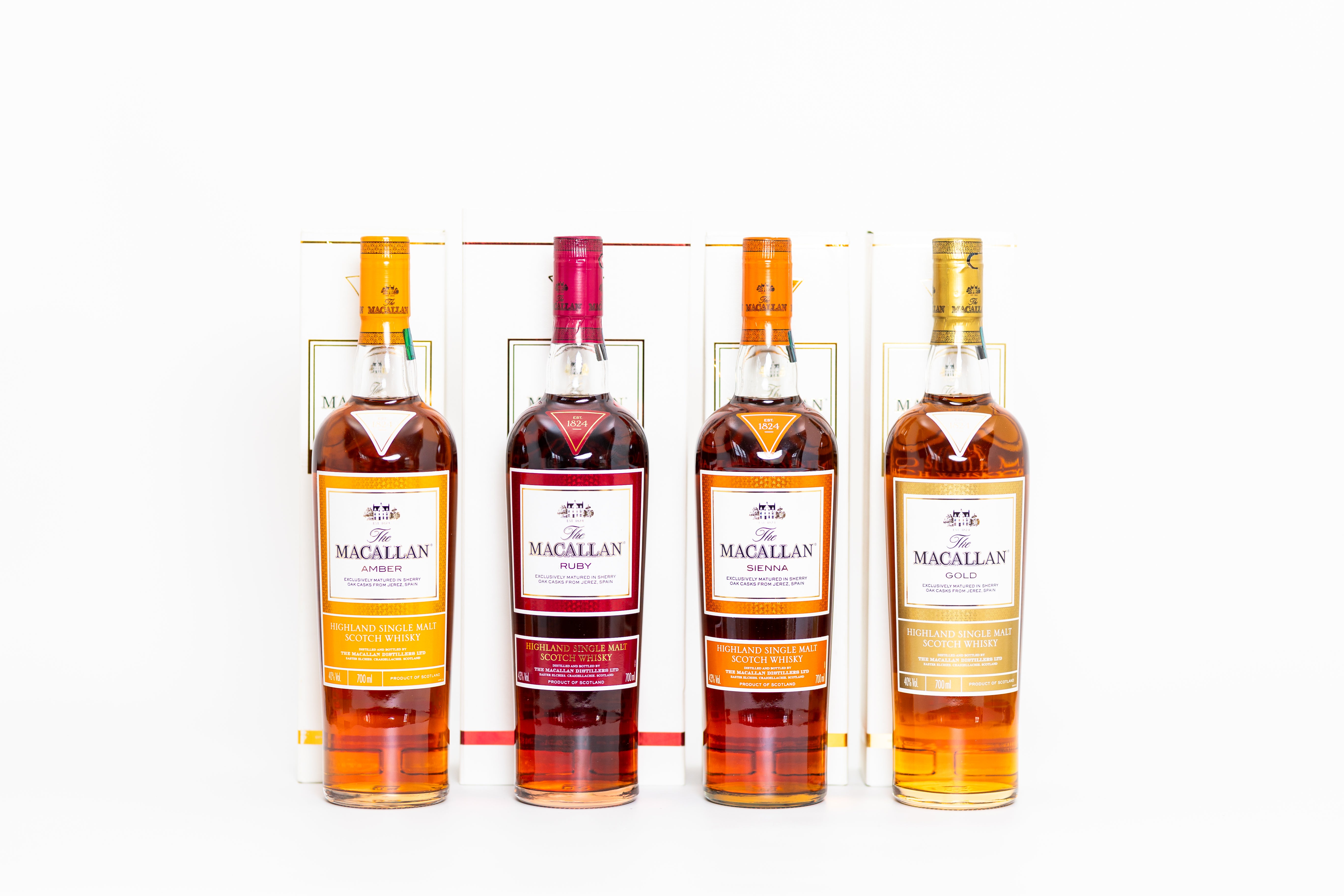 Macallan 1824 Series Collection 70cl x 4
