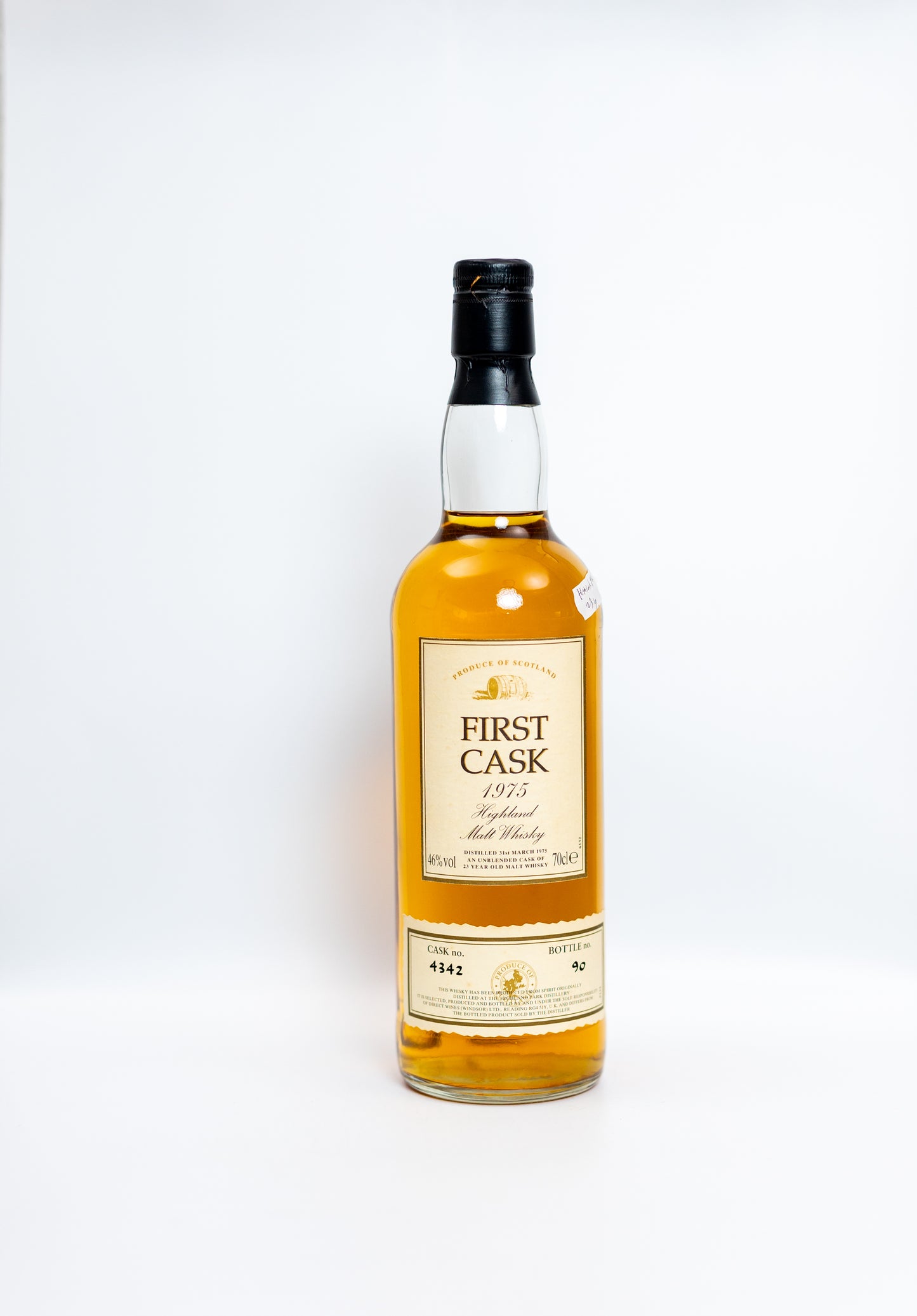Highland Park First Cask 1975 - 23 Year Old - Bottle NO. 90