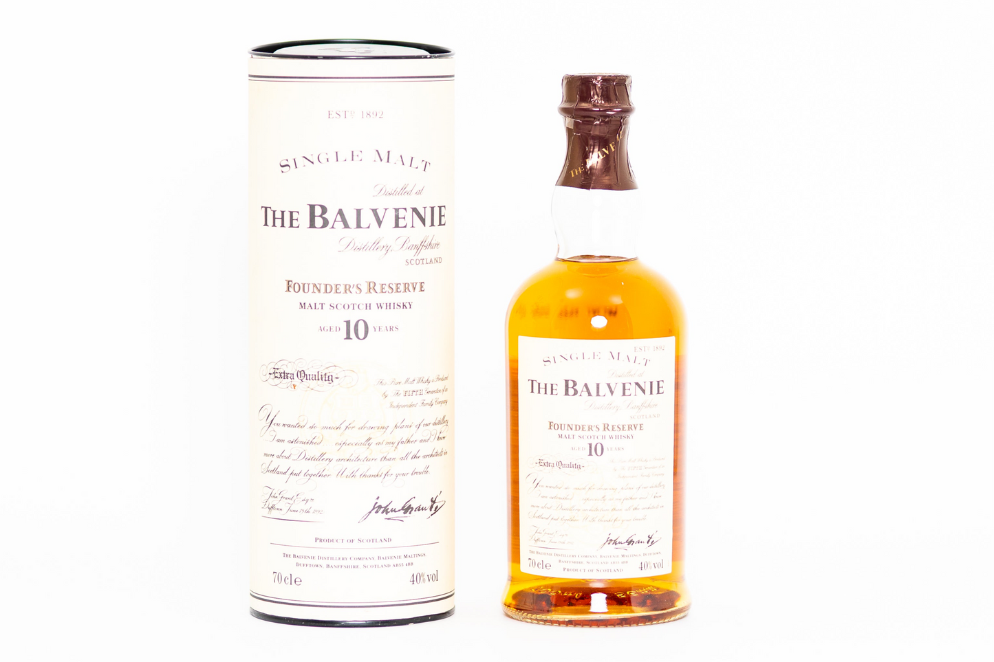 Balvenie - 10 Year Old (Founder's Reserve) x 3 bottles