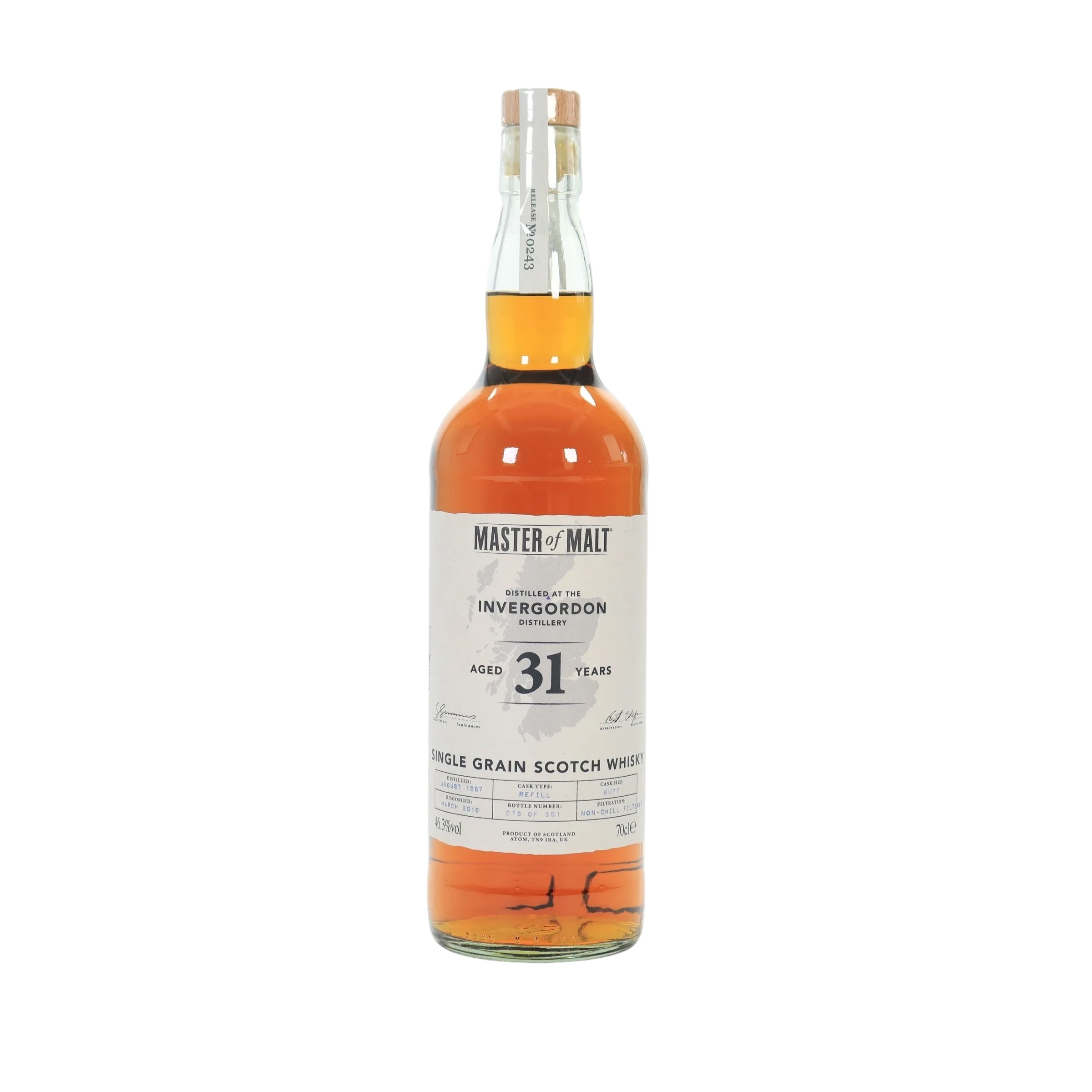 Invergordon - 31 Year Old (1987) Master Of Malt Single Cask