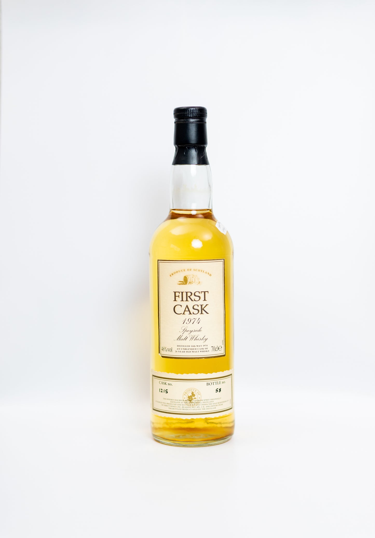 Strathmill First Cask 1974- 26 Year Old - Bottle NO.58