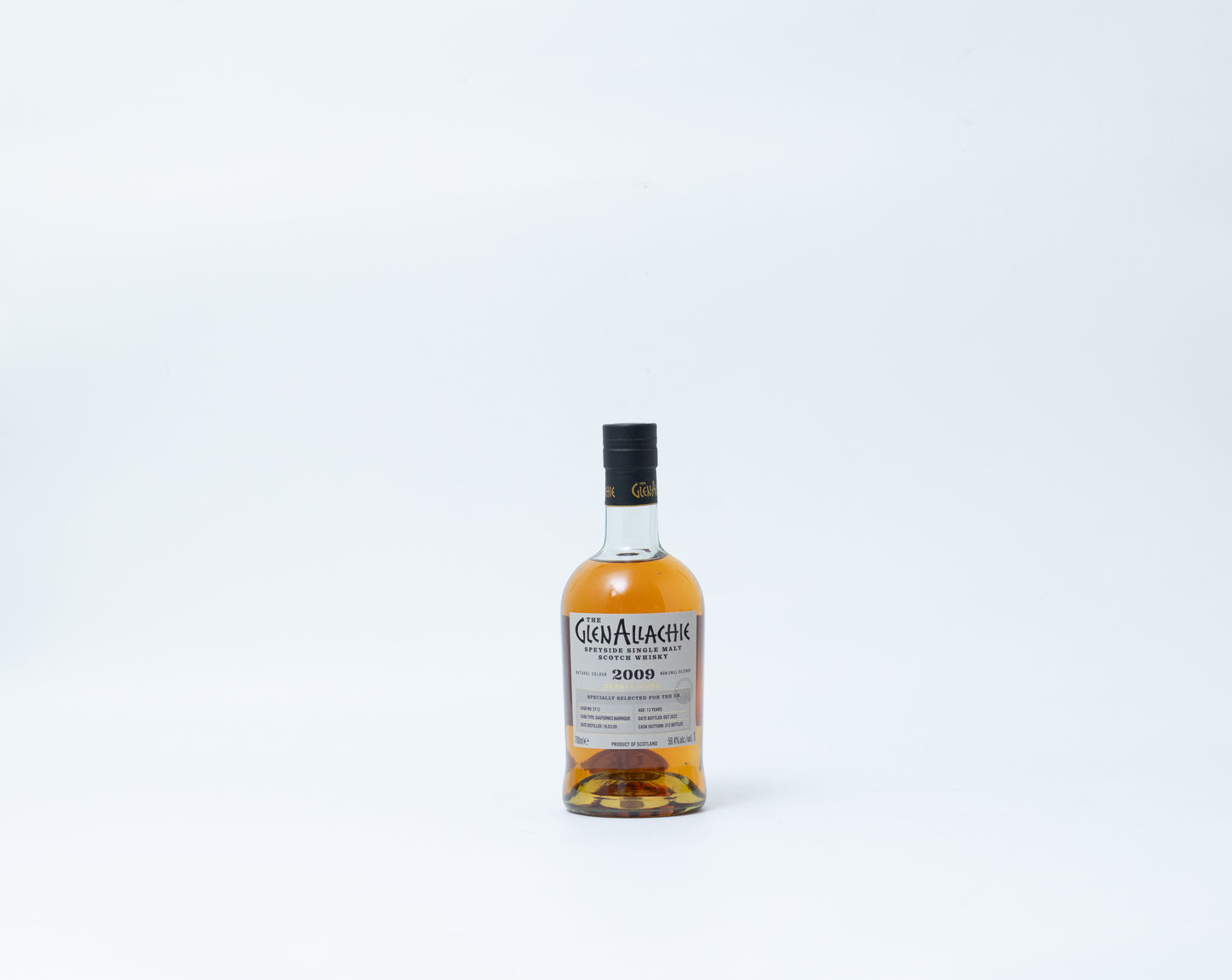 Glenallachie 13 Year Old 2009 Single Cask #3712 – Speyside Single Malt, 59.4% ABV, 70cl (1 of 312)