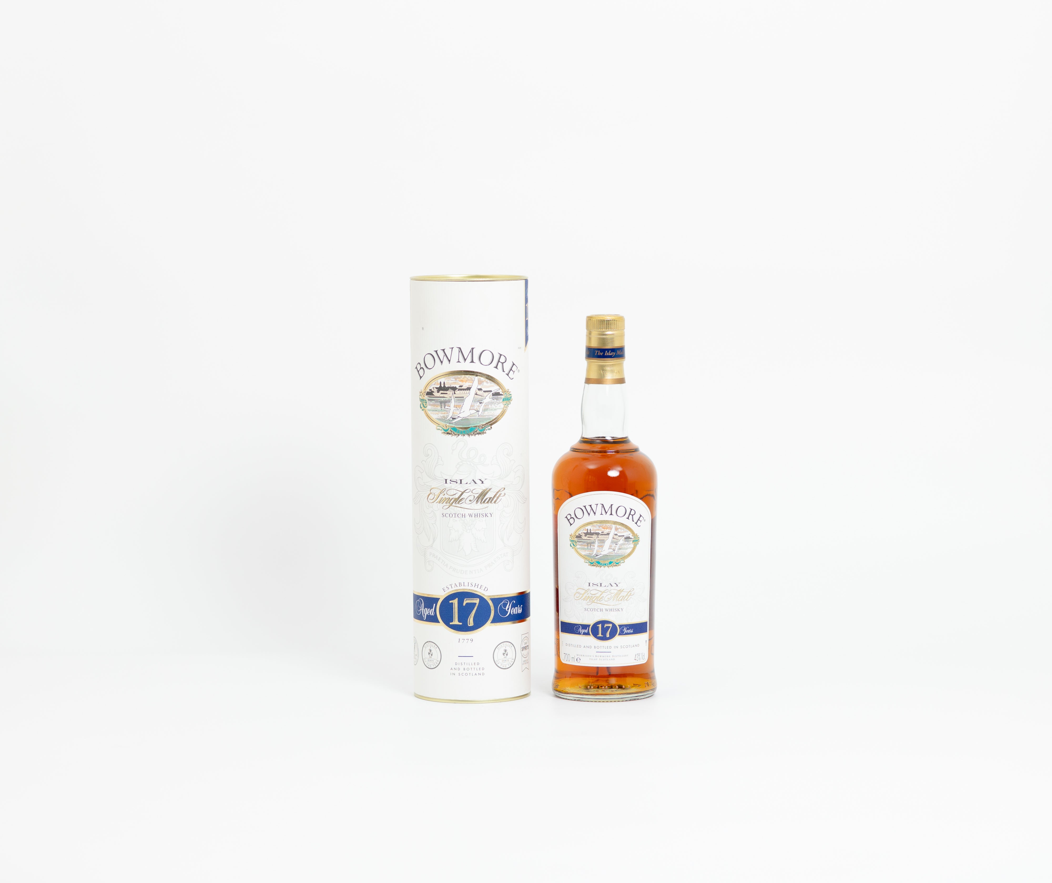 Bowmore 17 Year Old – 1990s Bottling, 43% ABV, 70cl (Original Gift Tube)