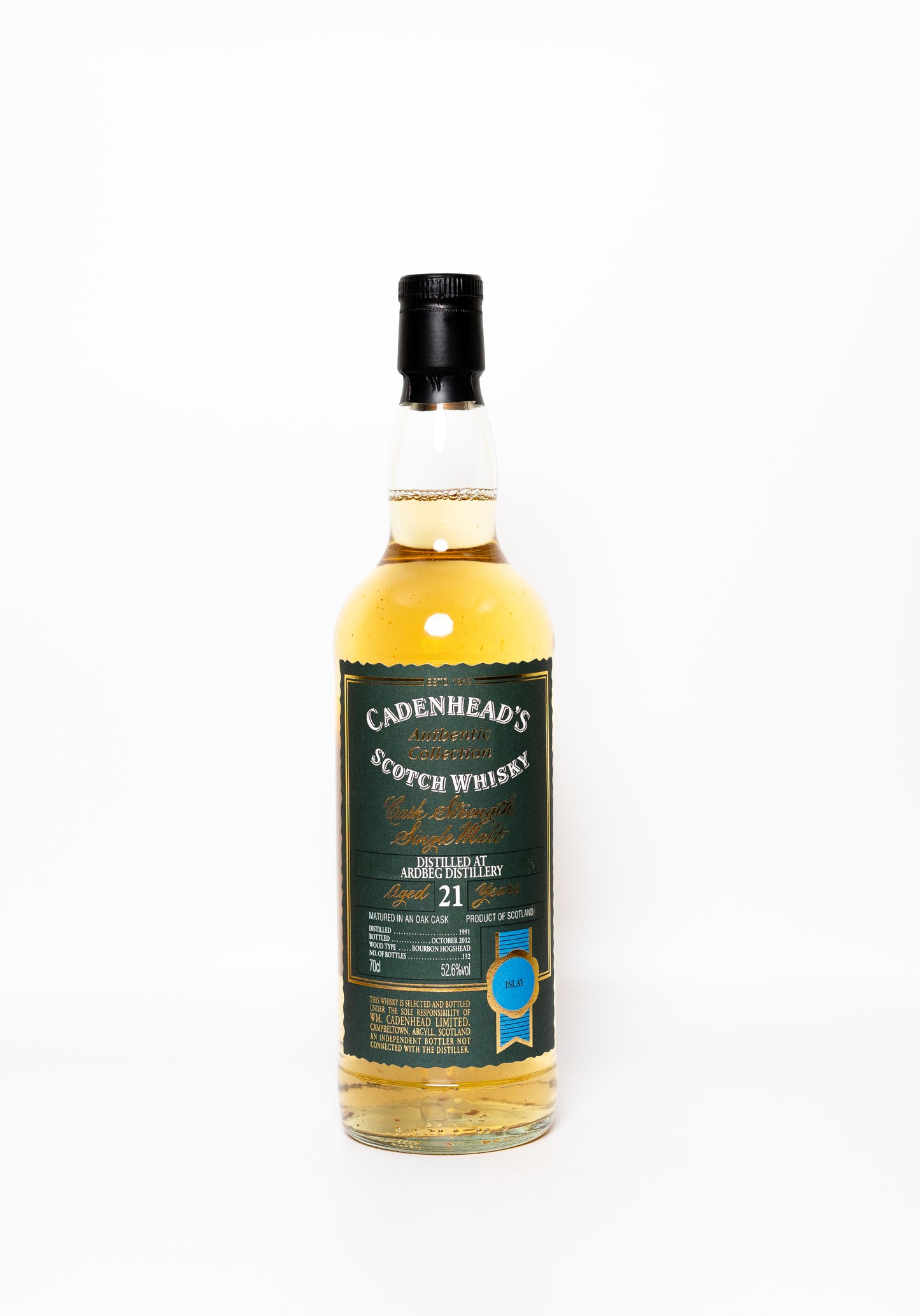 Ardbeg 21 Year Old 1993 Cadenhead Authetic Collection