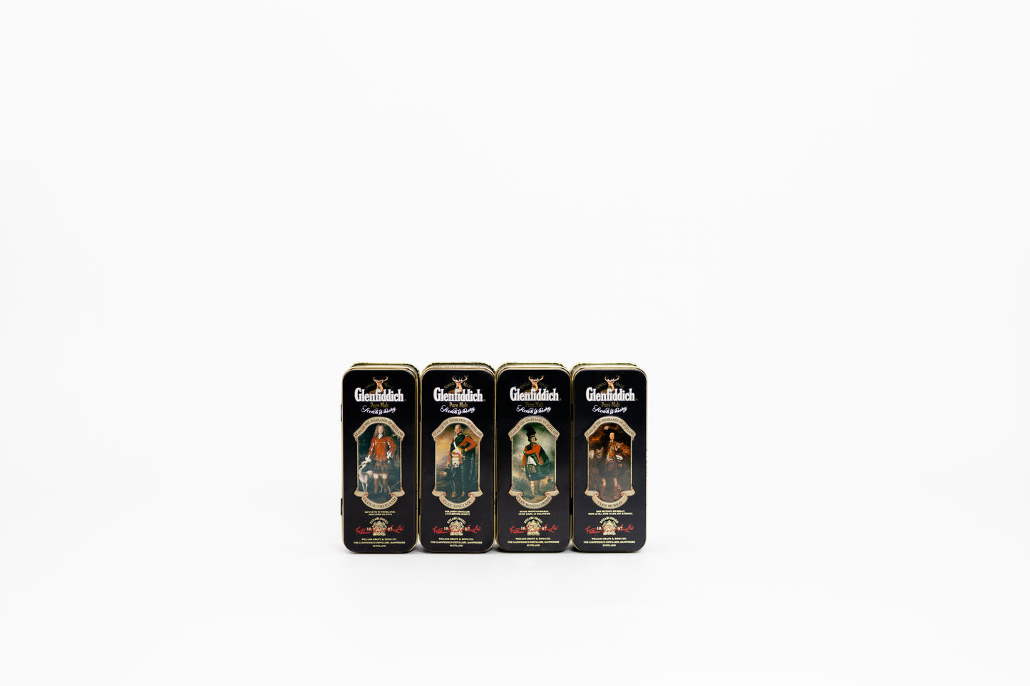 Glenfiddich Clans Of The Highlands Special Old Reserve Pure Malt GIFT SET FROM 1980S (4 X 5CL, 40%)