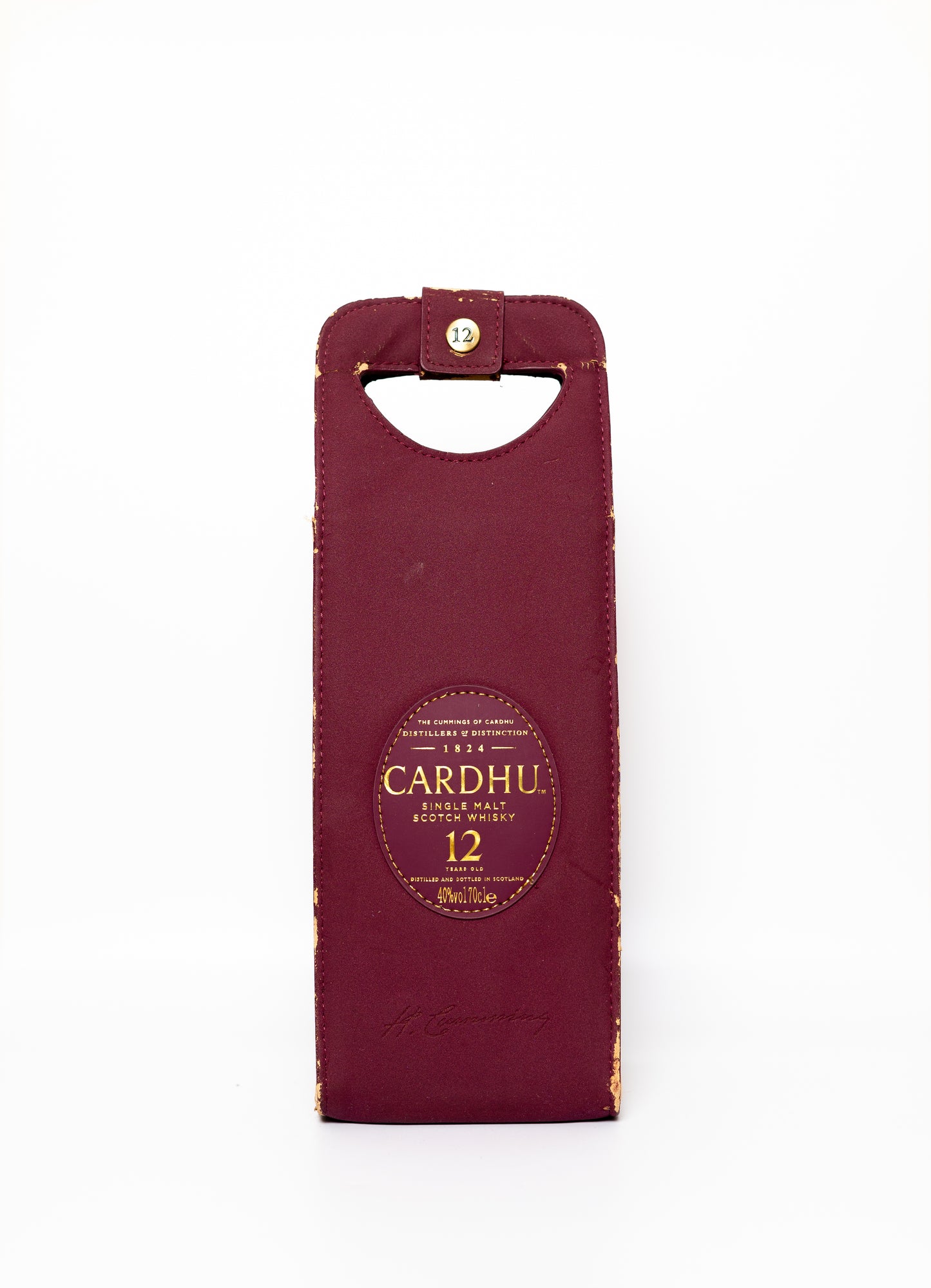 Vintage Cardhu 12 Year Old With Leather Pouch