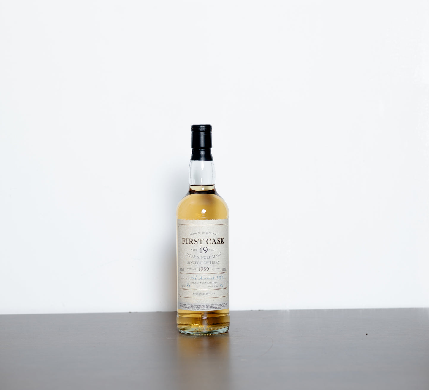 Bruichladdich 1989 19 Year Old (First Cask #89) – Islay Single Malt Scotch Whisky, 70cl, 46% ABV (Single Hogshead, Bottle #27)