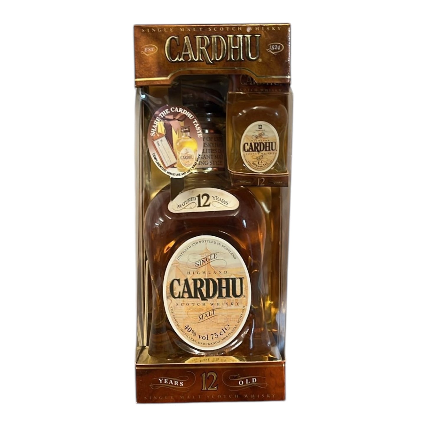 Cardhu 12 Year Old Bottles 1980s