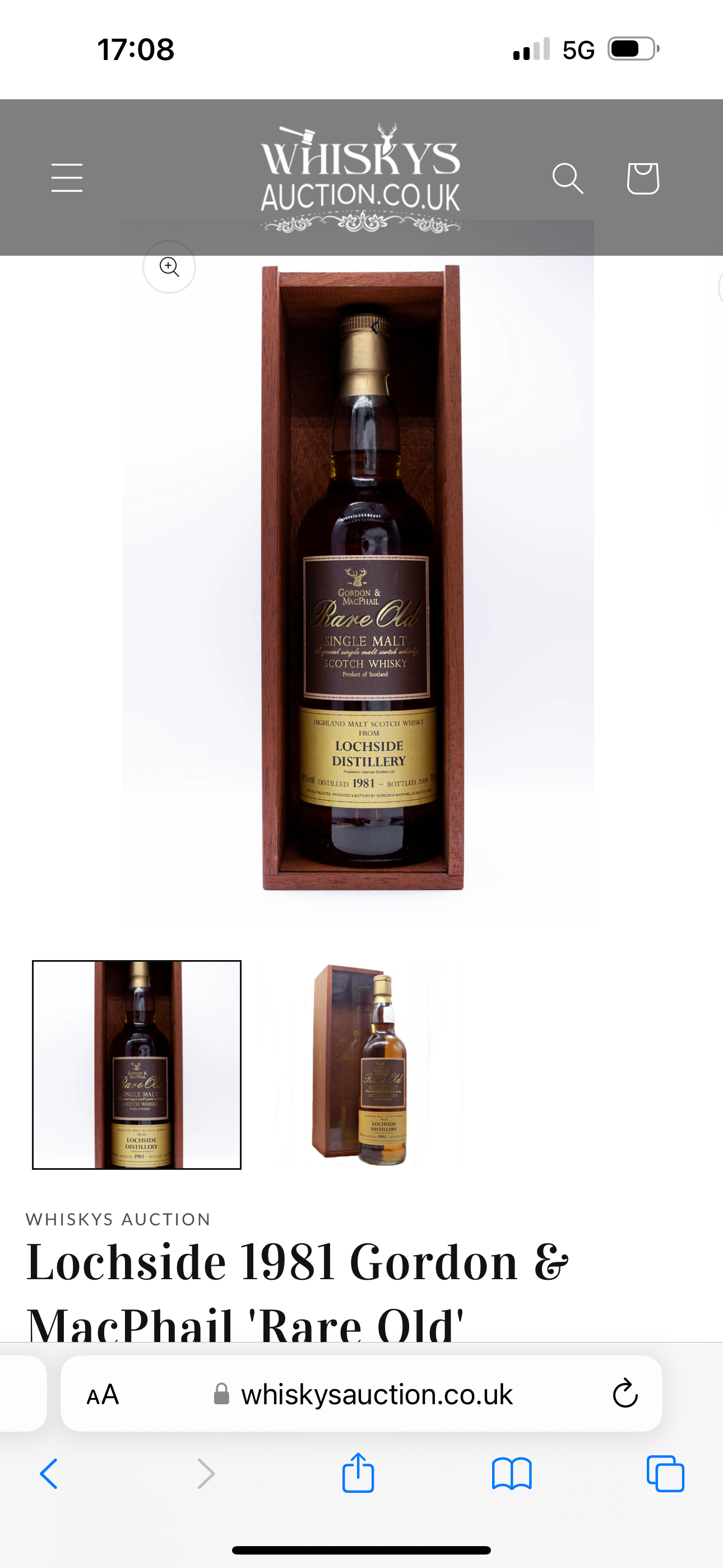 Lochside 1981 Gordon & MacPhail 'Rare Old'