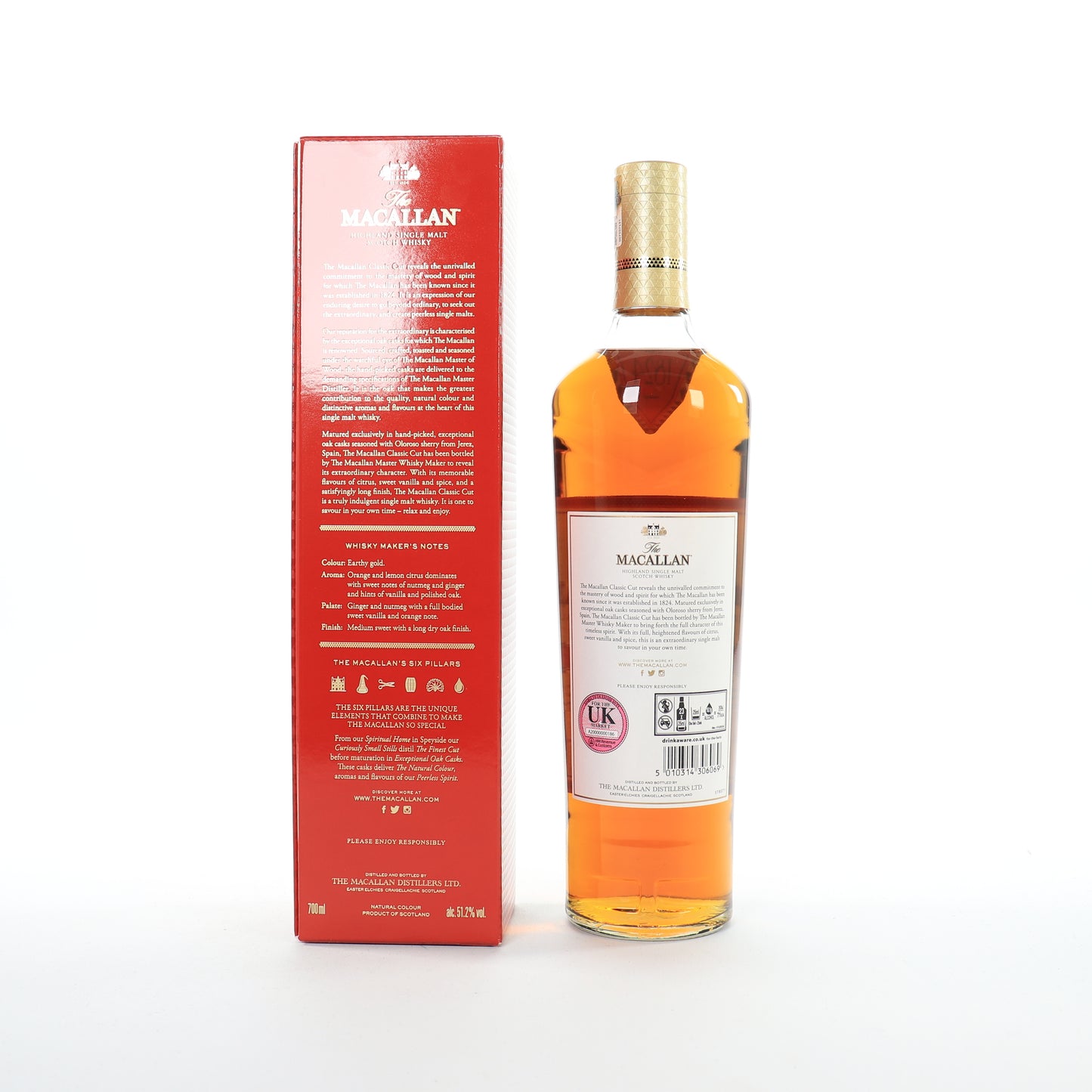 Macallan Classic Cut – 2018 Release – 70cl – 51.2% ABV
