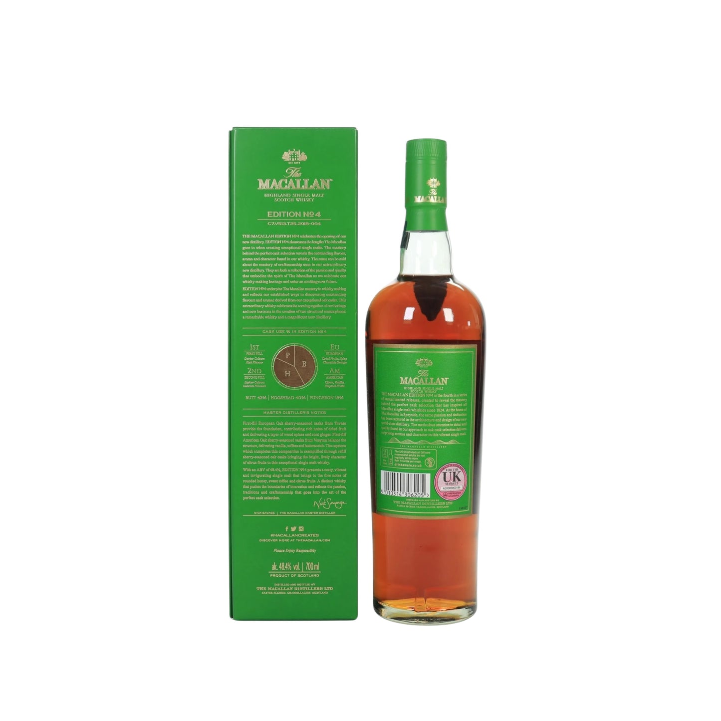 Macallan Edition No. 4 Limited Edition Speyside Single Malt Scotch Whisky (2018) 70cl