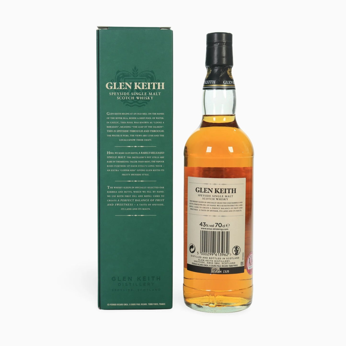 Glen Keith 21 Year Old – Special Aged Release, Bottled February 2020, 43% ABV, 70cl