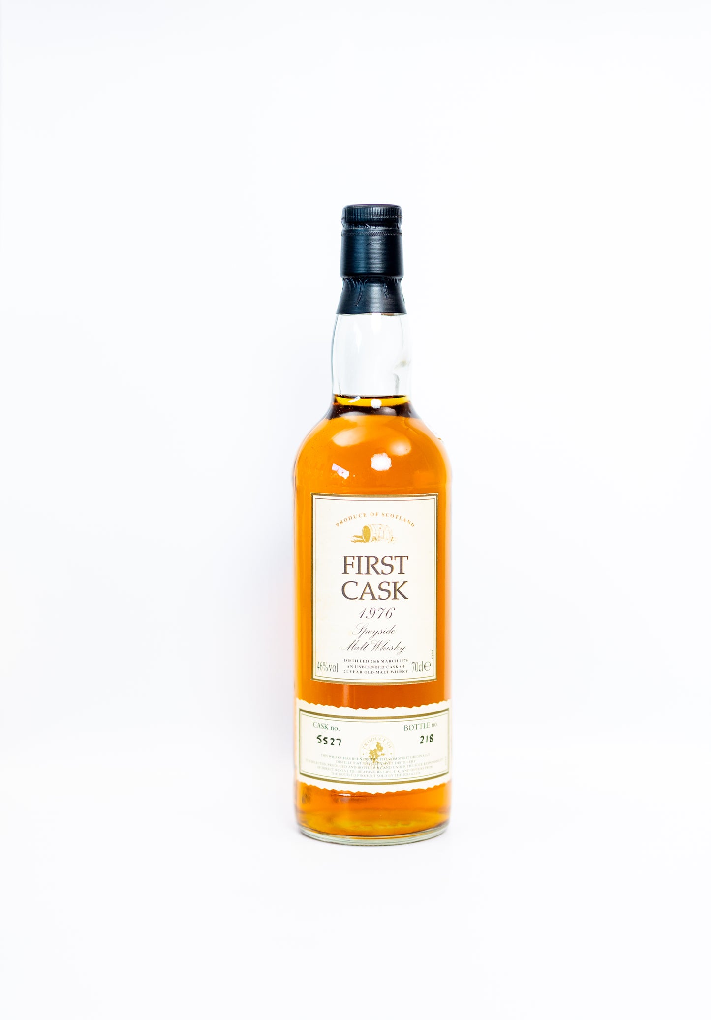 Glenlivet First Cask 1976 - 24 Year Old - Bottle NO. 218