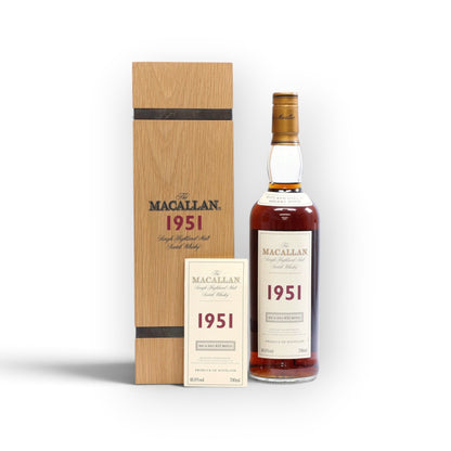 The Macallan Fine and Rare 1951 | Sherry Casks #1541 & #1542 | 48.8% ABV | 632 Bottles | 70cl