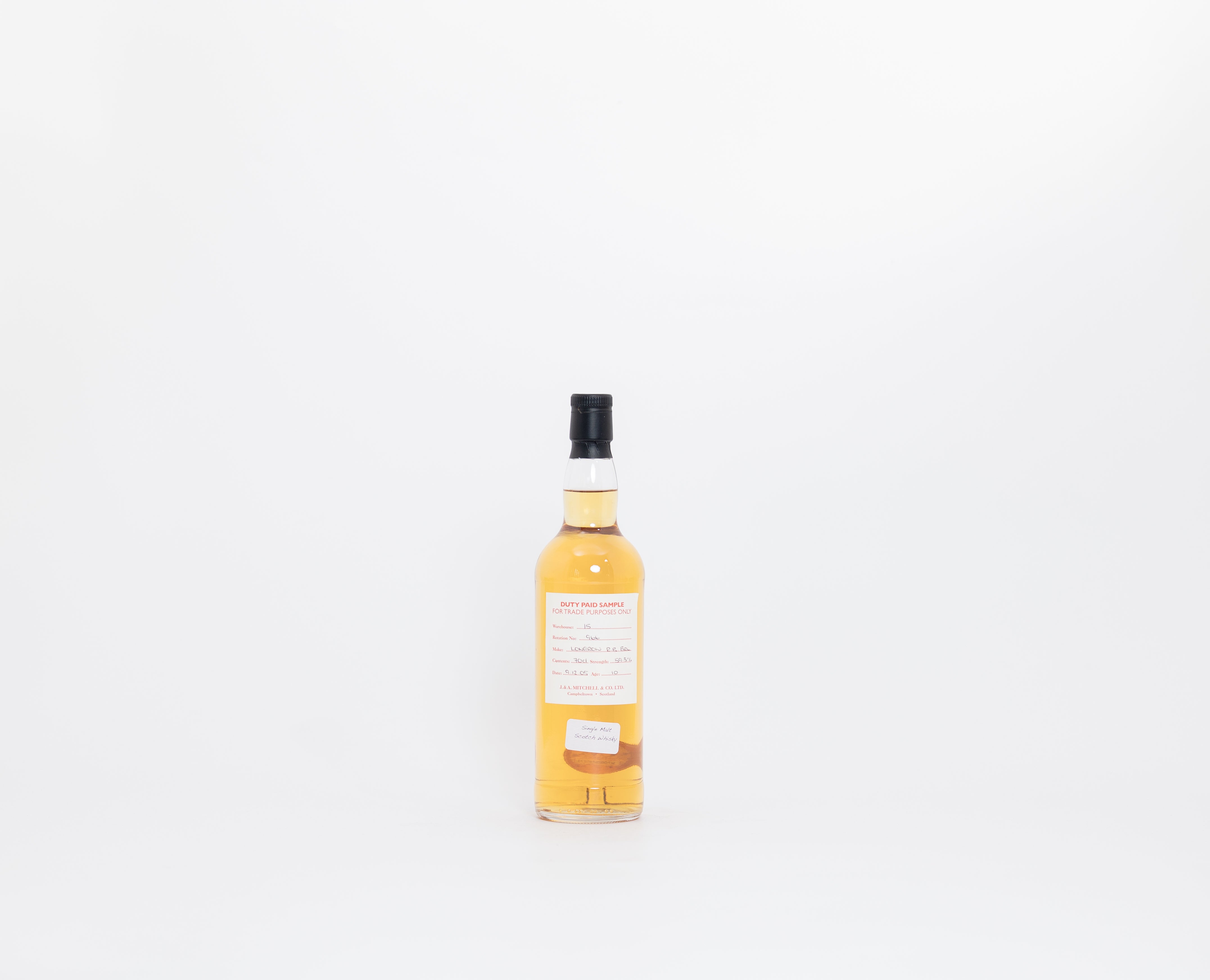 Longrow 10 Year Old – Refill Bourbon Barrel (Duty Paid Sample), 58.3% ABV, 70cl (Distilled 2015)