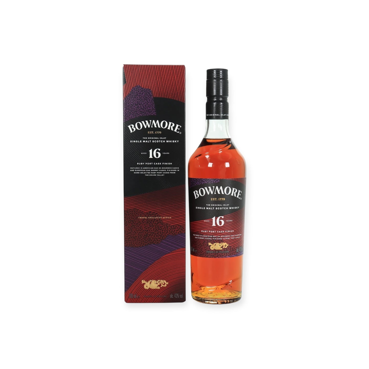 Bowmore 16 Year Old – Ruby Port Cask Finish – 70cl