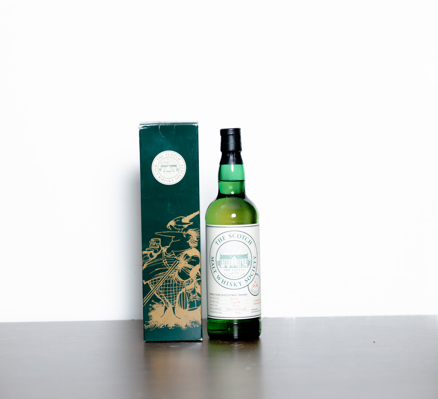 Macallan 1986 12 Year Old (SMWS 24.48) – Speyside Single Malt Scotch Whisky, Cask Strength (Bottled Sep 1998) (Original Box Included)