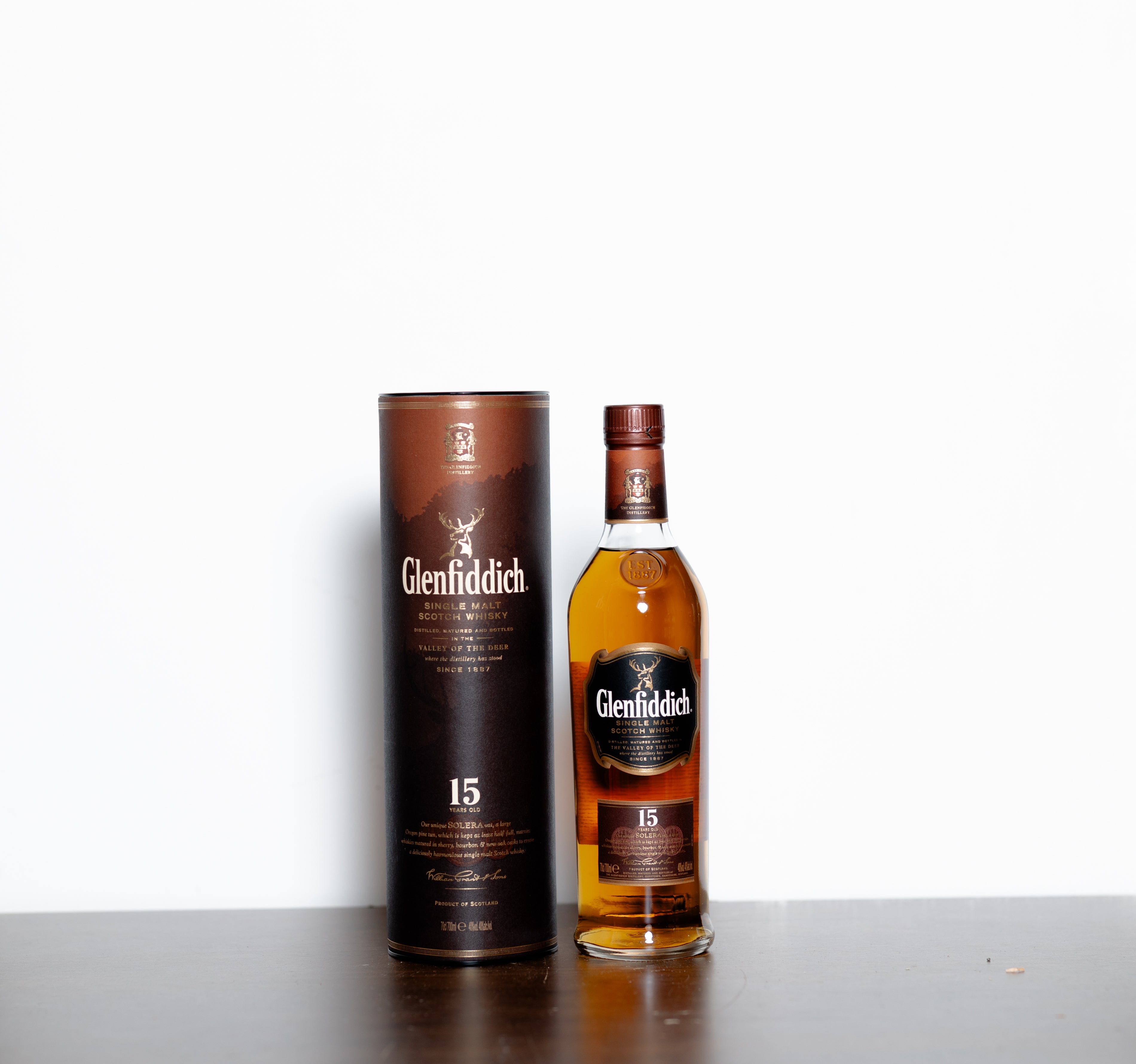Glenfiddich 15 Year Old Solera Reserve (Old Bottling) – Speyside Single Malt Scotch Whisky, 70cl (Solera Vat, Era-Specific Collectible)