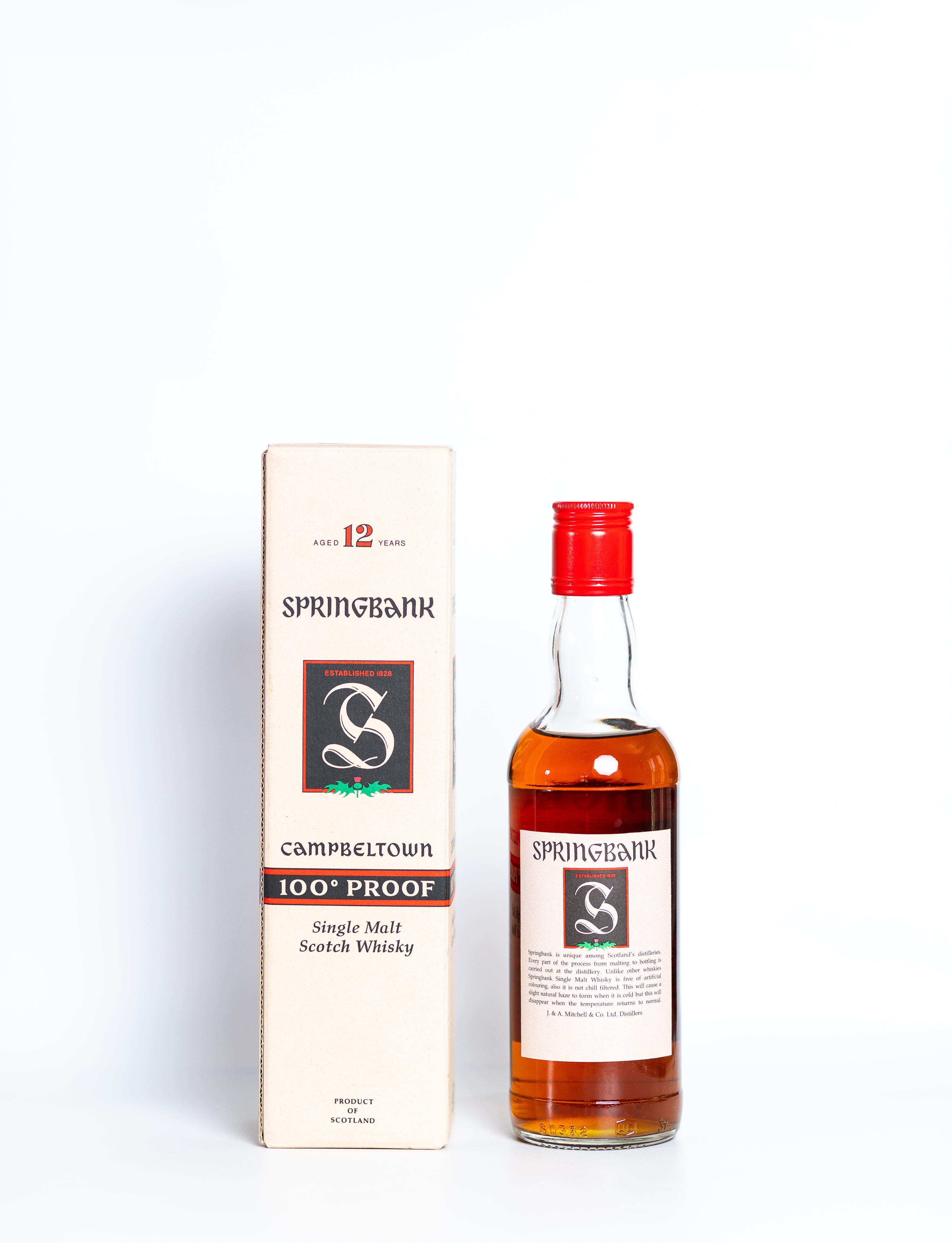 Springbank 12 Year Old, Nineties Green Thistle Bottling with Box