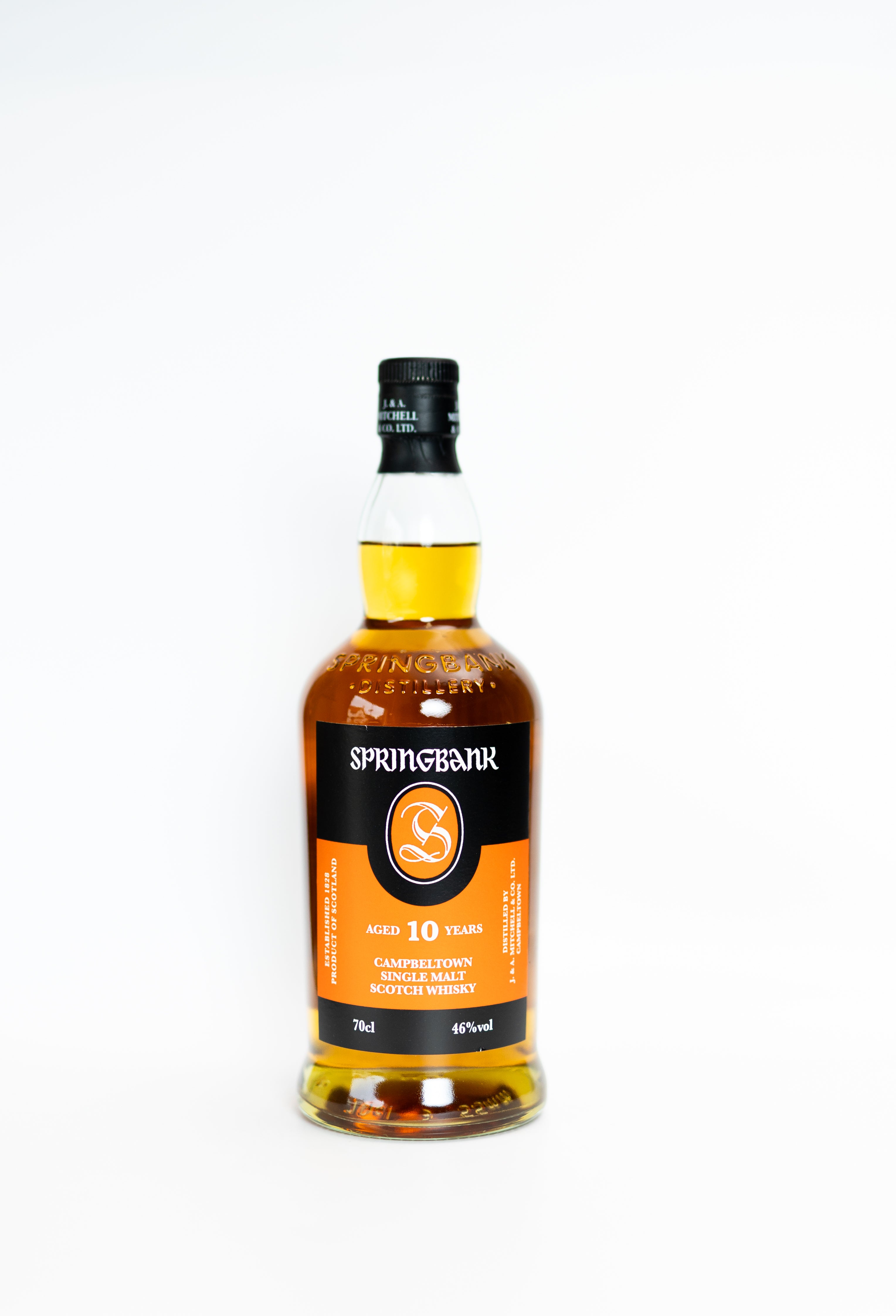 Springbank 10 Year Old – Single Malt Scotch Whisky, 46% ABV, 70cl