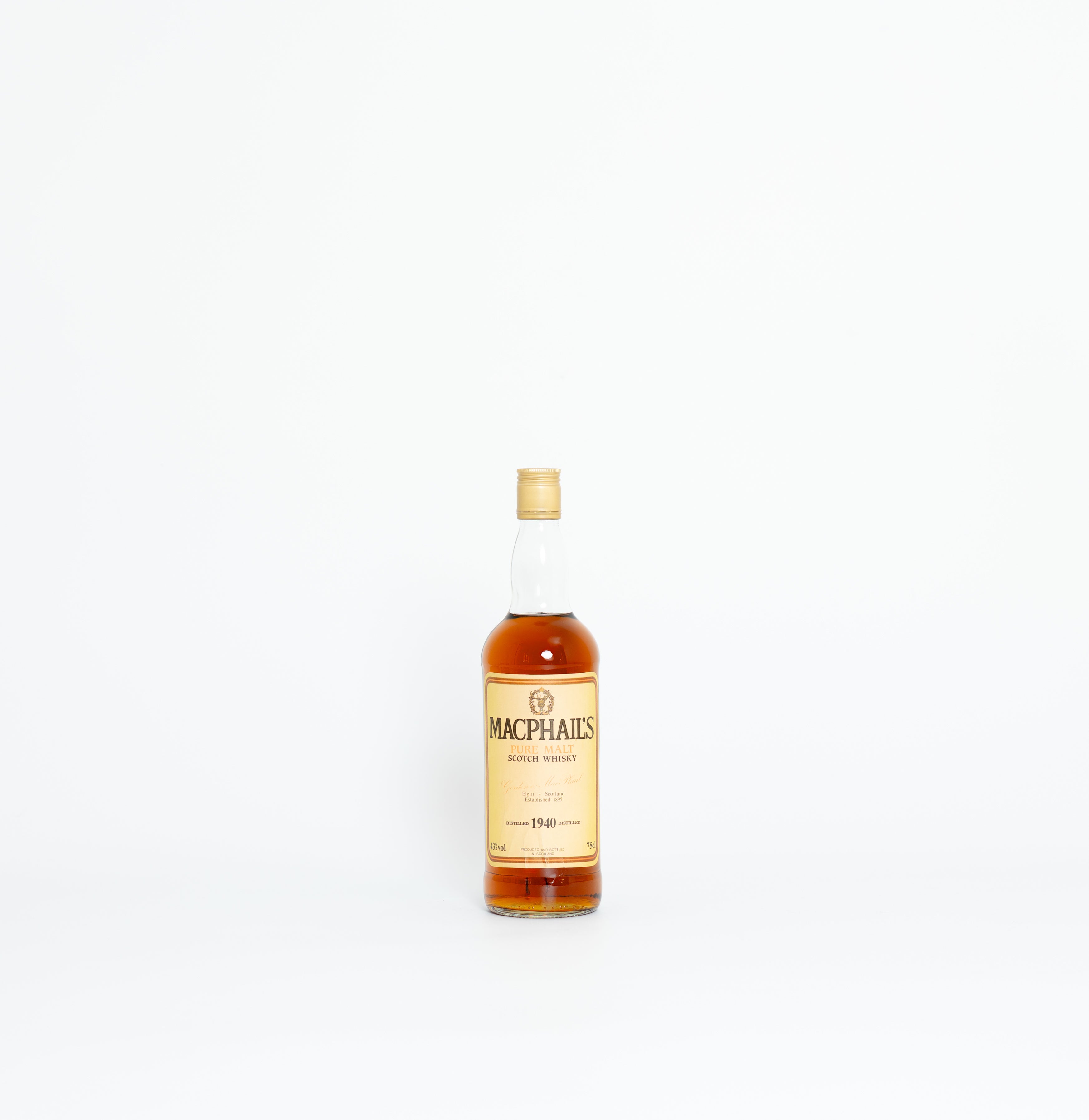 MacPhail’s Distilled 1940 – Bottled by Gordon & MacPhail, Bottle Only (Exceptional Pre-War Rarity)