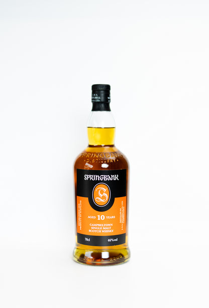 Springbank 10 Year Old – Single Malt Scotch Whisky, 46% ABV, 70cl