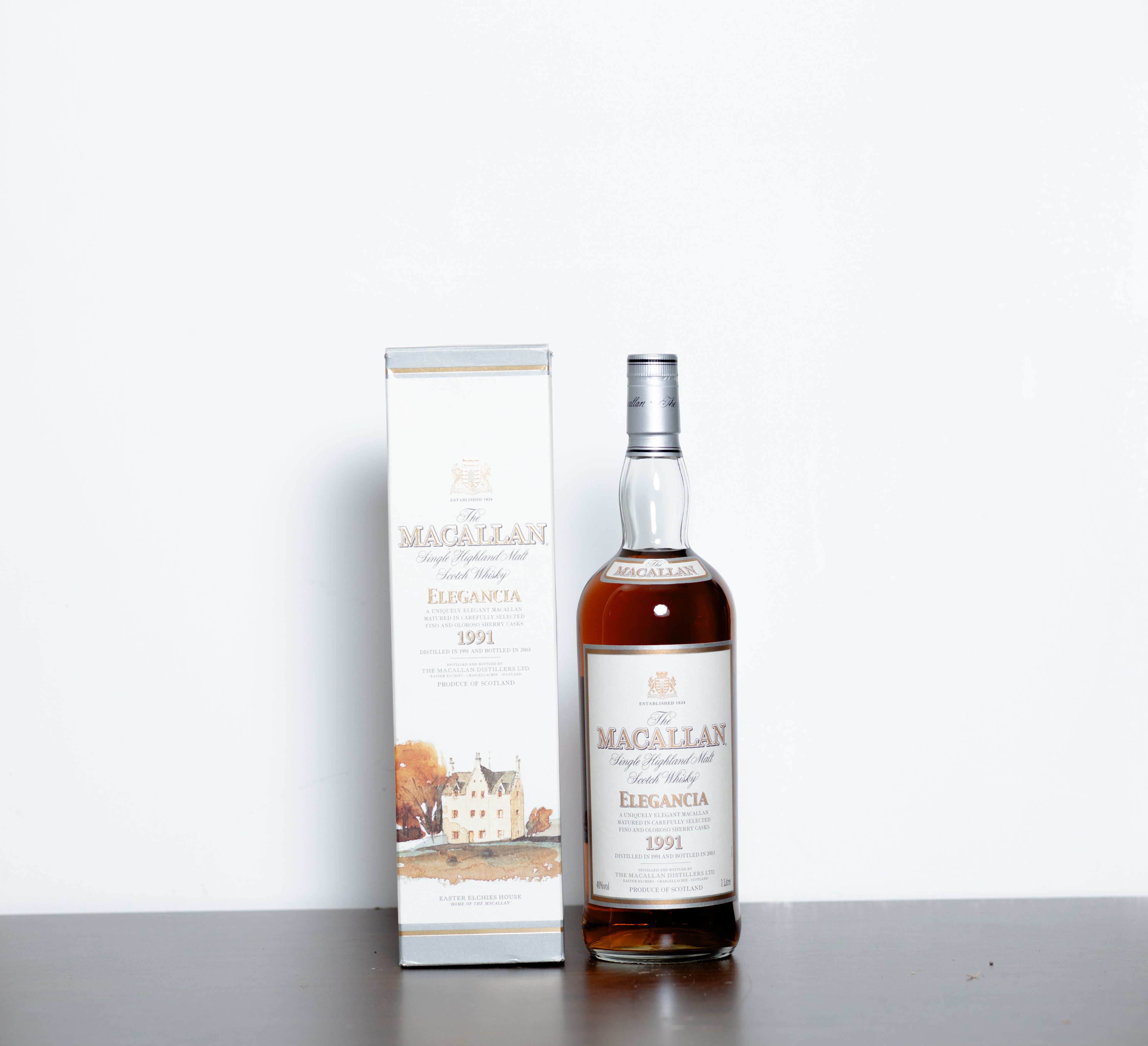 The Macallan Elegancia (1991) – Speyside Single Malt Scotch Whisky, 1 Litre, 40% ABV