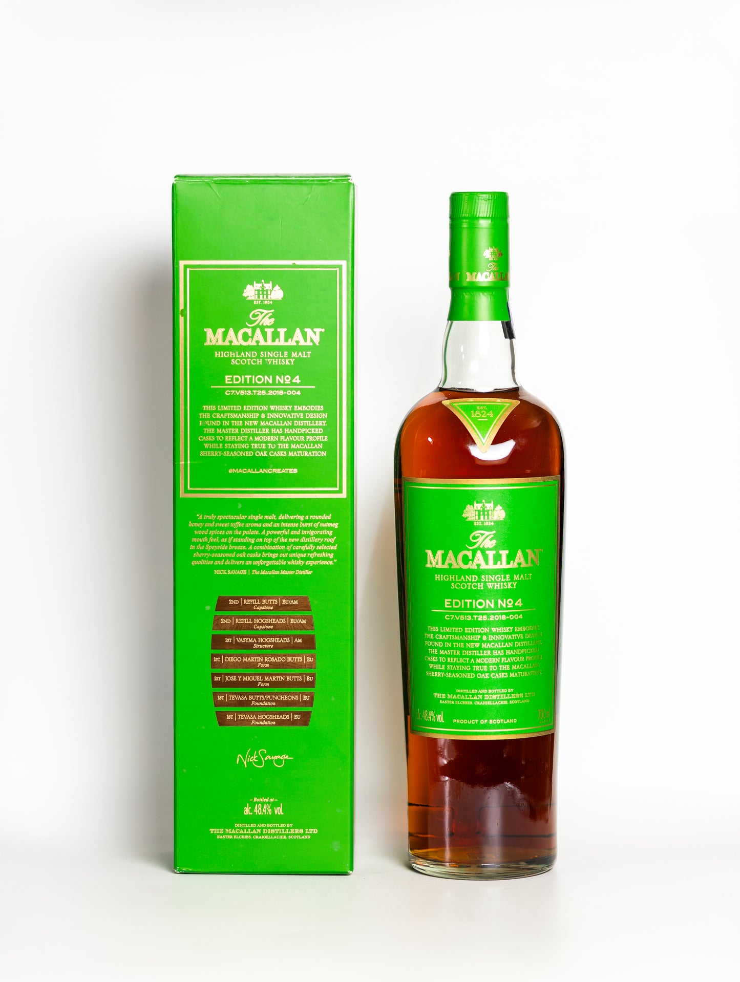 Macallan Edition No. 4 Limited Edition Speyside Single Malt Scotch Whisky (2018) 70cl