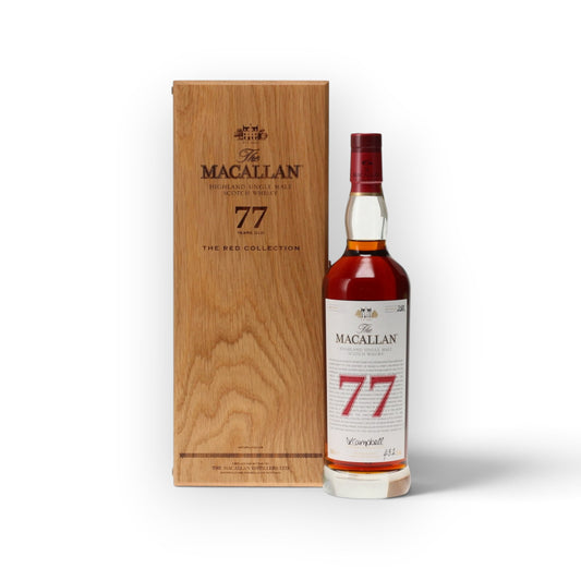 The Macallan Red Collection 77 Year Old | First Casked 1945 | 43.2% ABV | Javi Aznarez Artwork | 2022 Release