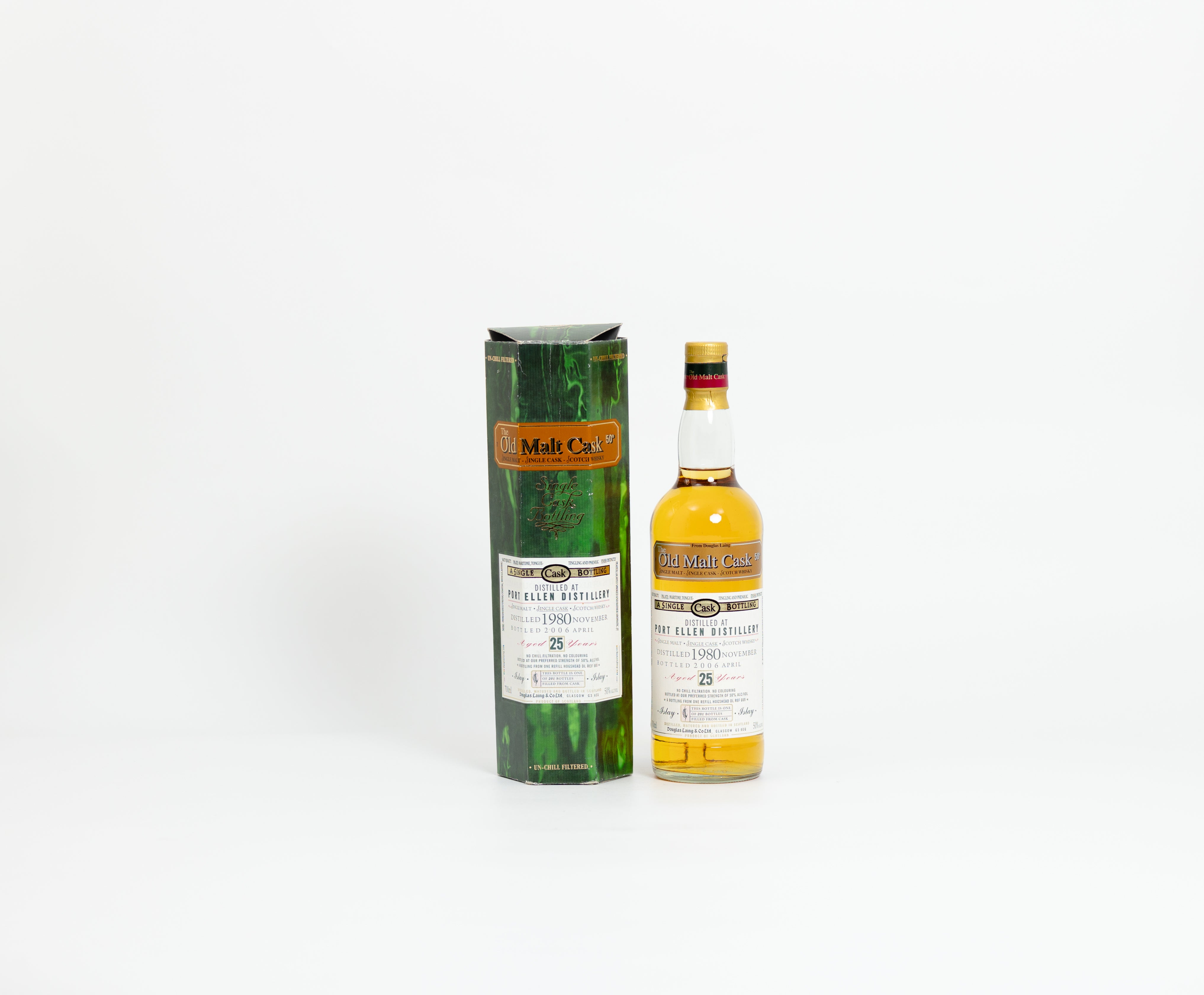 Port Ellen 25 Year Old 1980 – Old Malt Cask, 50% ABV, 70cl (Refill Hogshead, 1 of 201 Bottles)