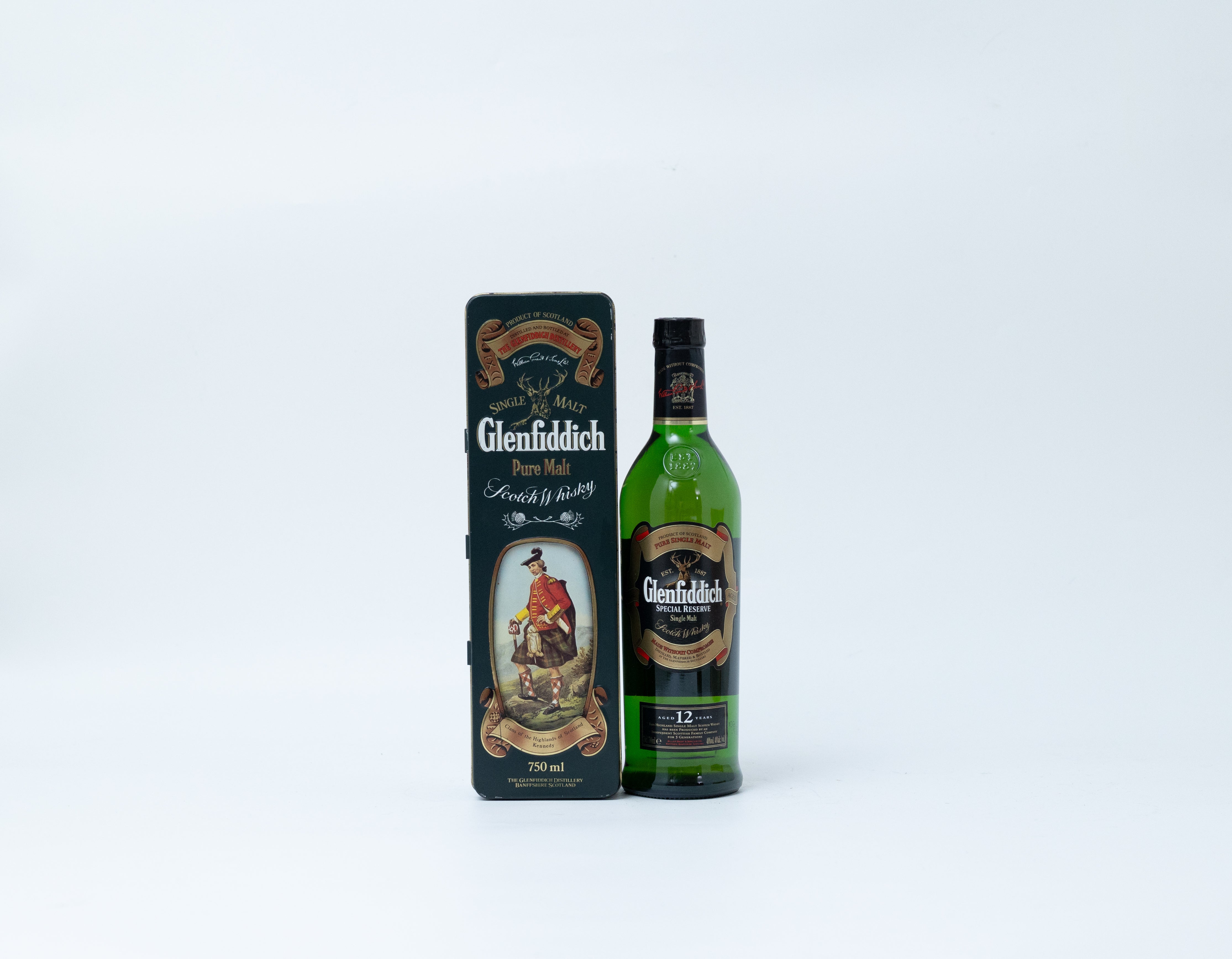 Glenfiddich 12 Year Old Clan Kennedy – Clans of the Highlands of Scotland, 1980s, 40% ABV, 75cl