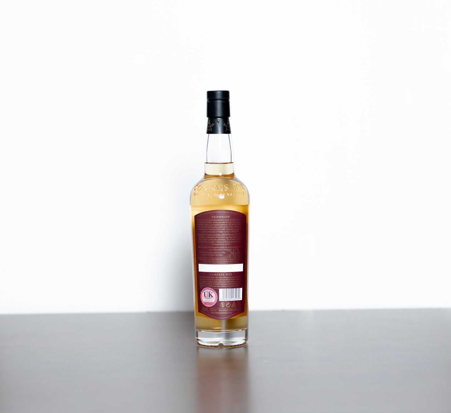 Compass Box Hedonism – Blended Grain Scotch Whisky, 43% ABV, 70cl (Bottle Only)