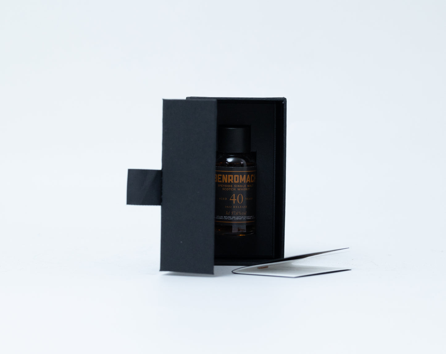 Benromach 40 Year Old – 2022 Release Sample, 57.6% ABV, 3cl (Mini Presentation Box)
