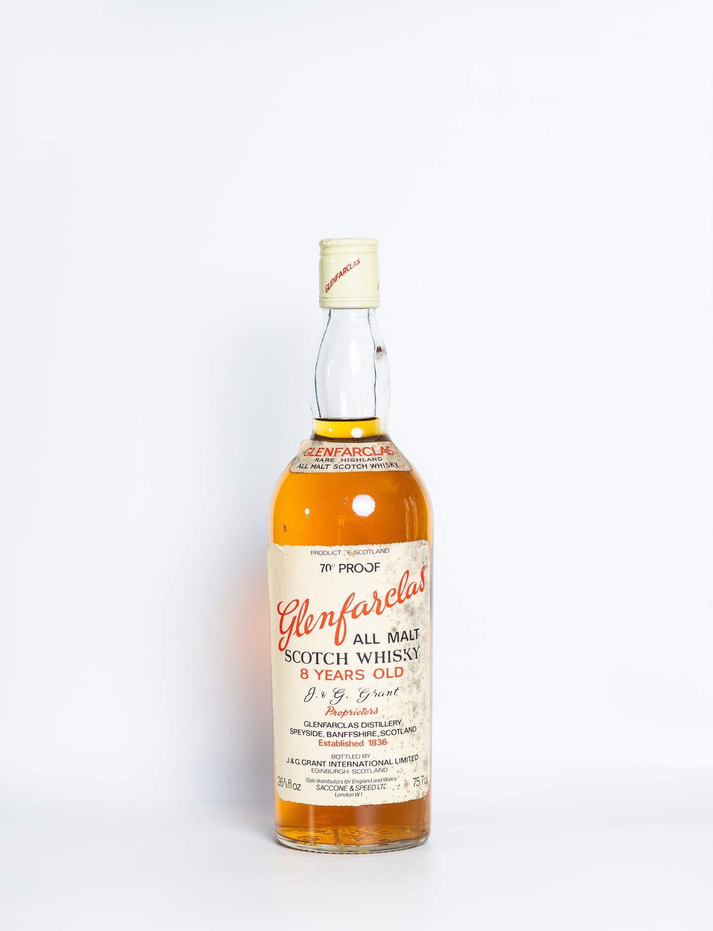 Glenfarclas 8 Year Old, 70 Proof 1970s Bottling