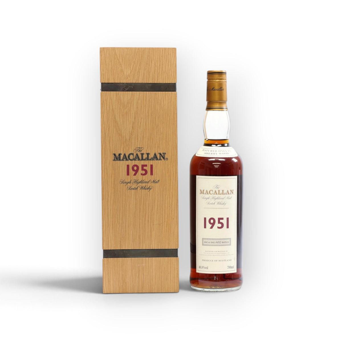 The Macallan Fine and Rare 1951 | Sherry Casks #1541 & #1542 | 48.8% ABV | 632 Bottles | 70cl