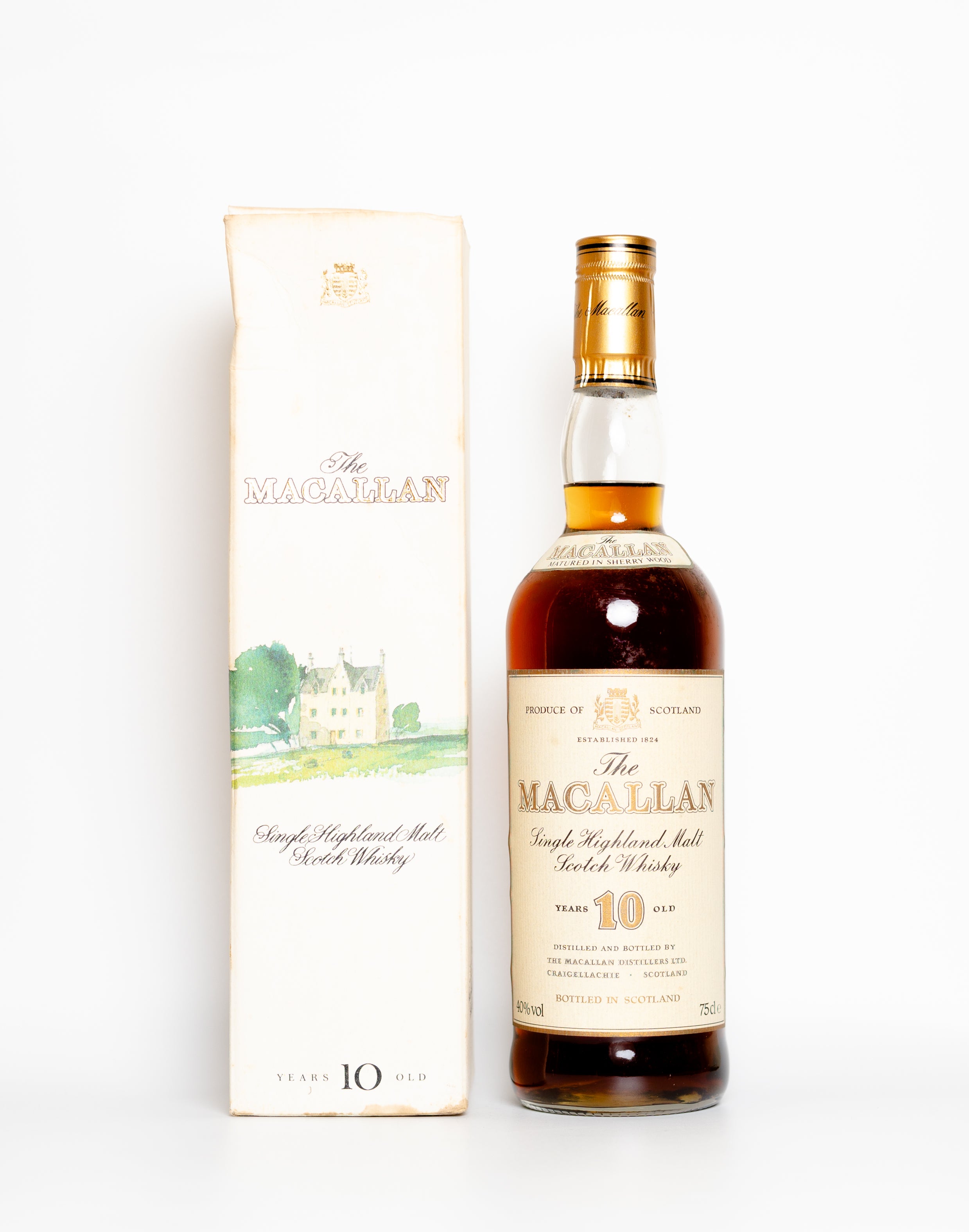 Macallan 10 Year Old Sherry Oak Casks 1990s + Taster bottle