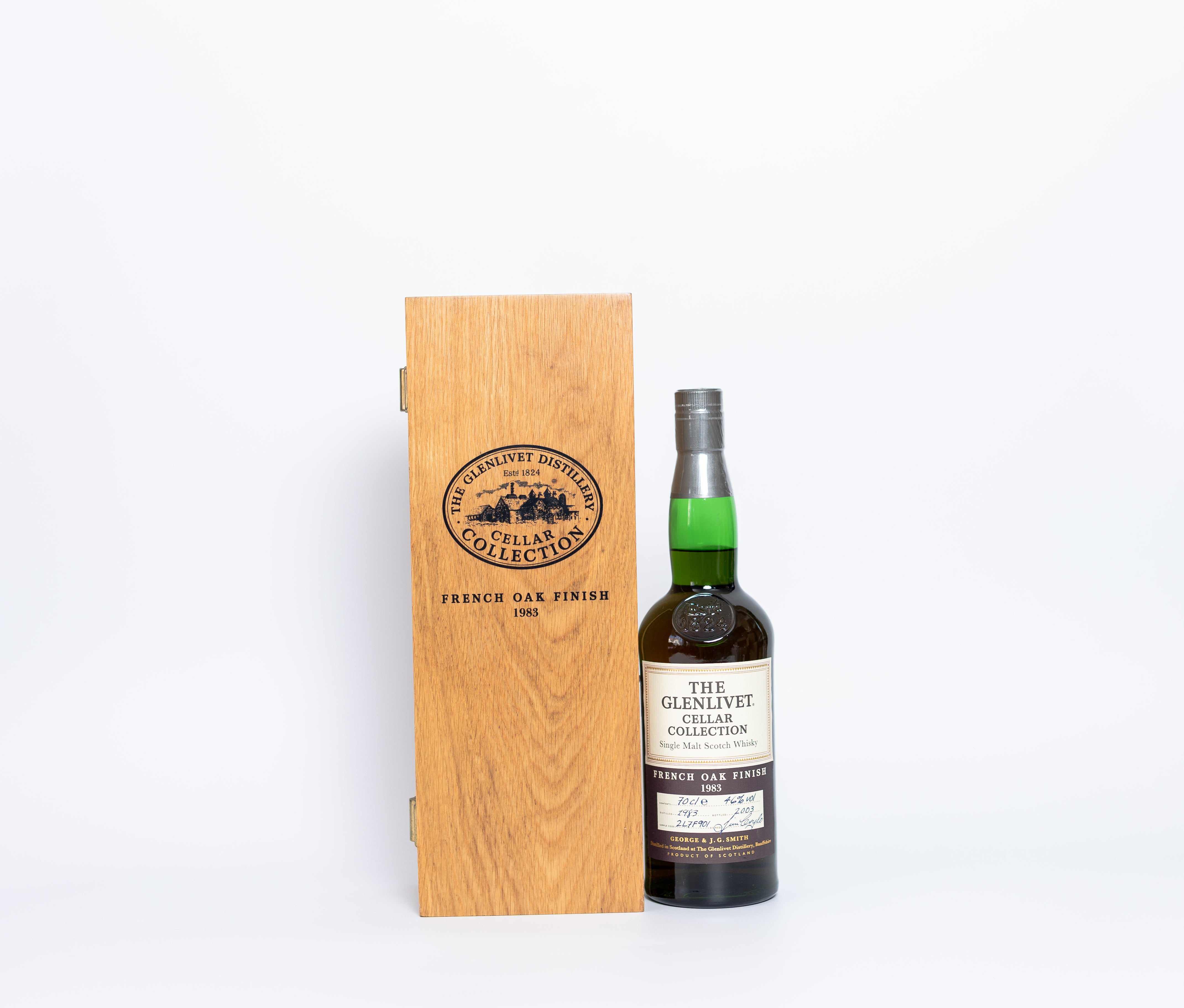 Glenlivet 1983 20 Year Old Cellar Collection – French Oak Finish, 46% ABV, 70cl
