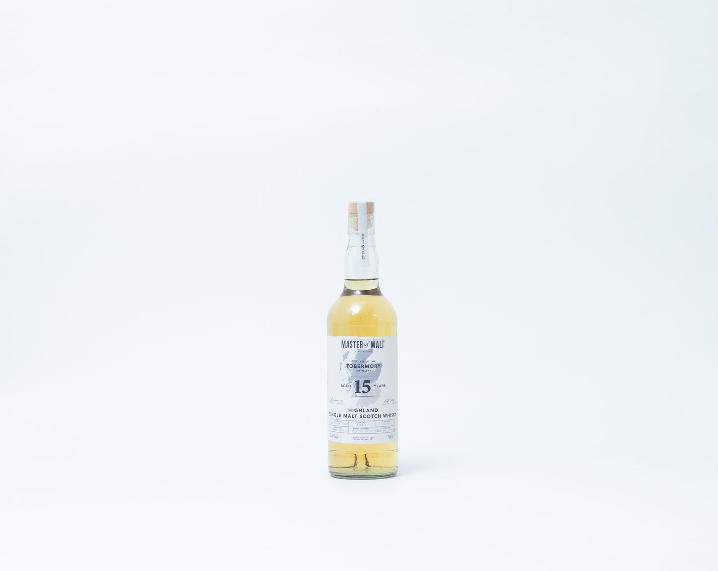 Tobermory 15 Year Old 2008 Single Cask – Master of Malt, 56.6% ABV, 70cl (Bottle Only, 1 of 307)