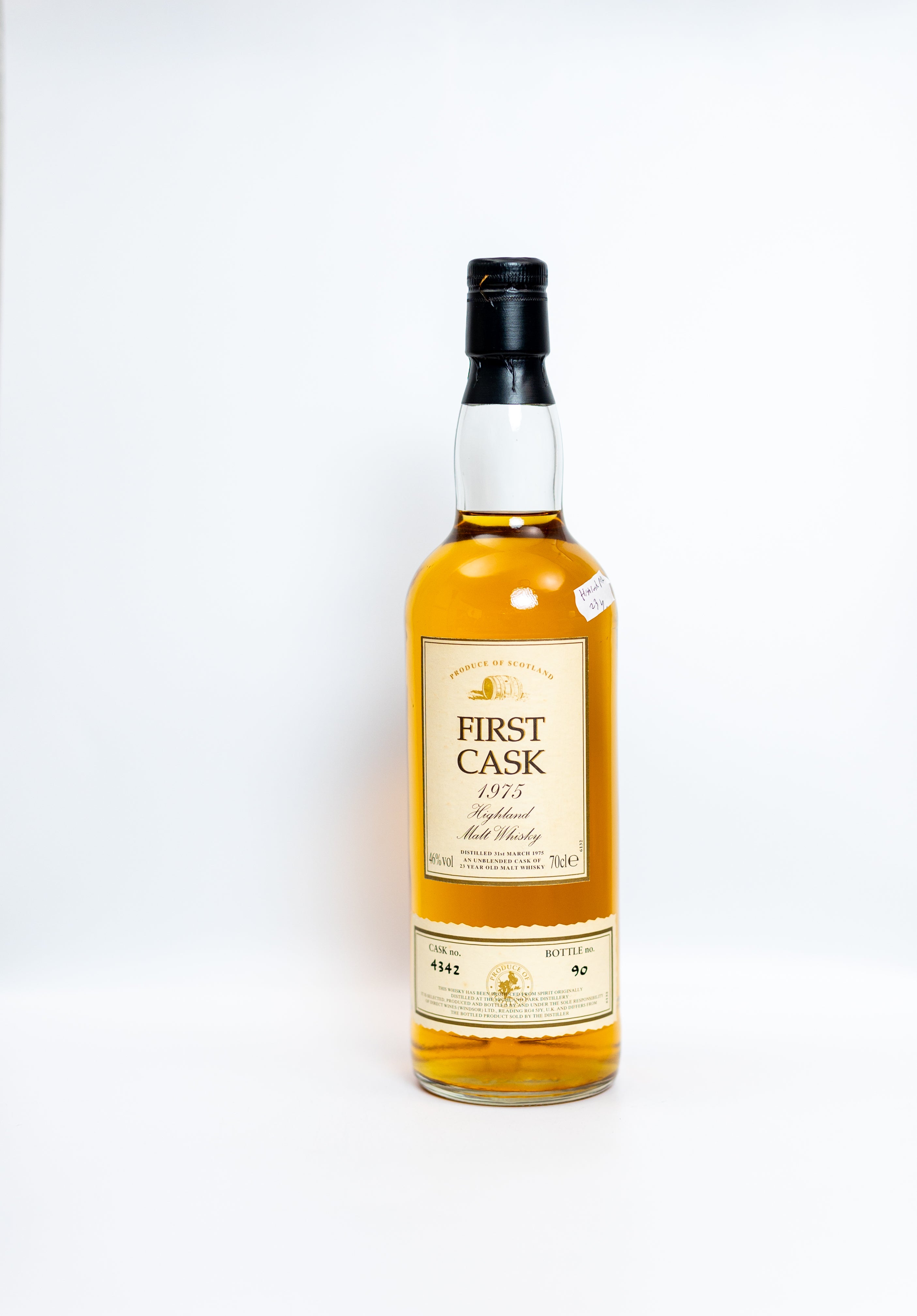 Highland Park First Cask 1975 - 23 Year Old - Bottle NO. 90