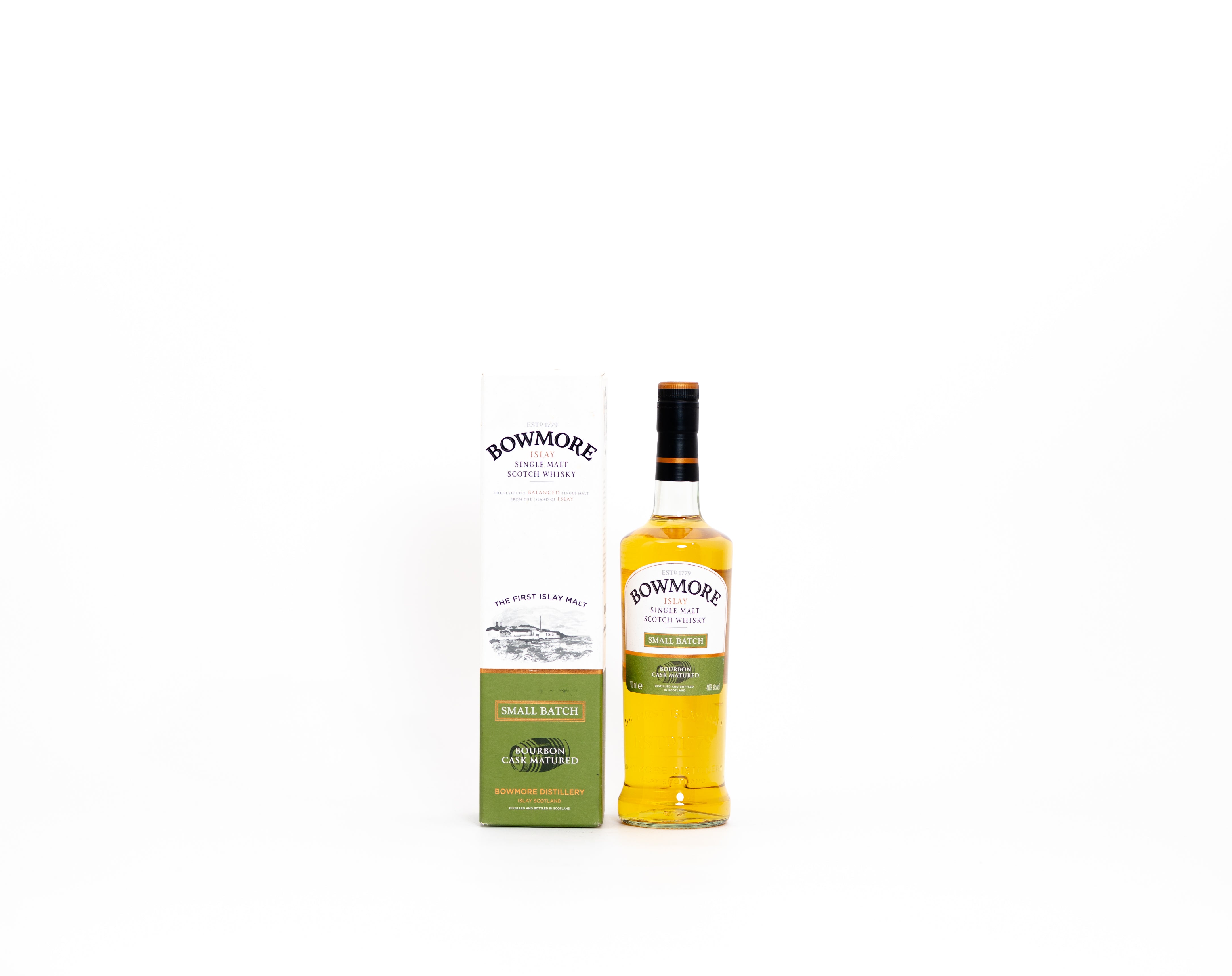 Bowmore Small Batch Bourbon Cask – Islay Single Malt, 40% ABV, 70cl (Discontinued Bottling)