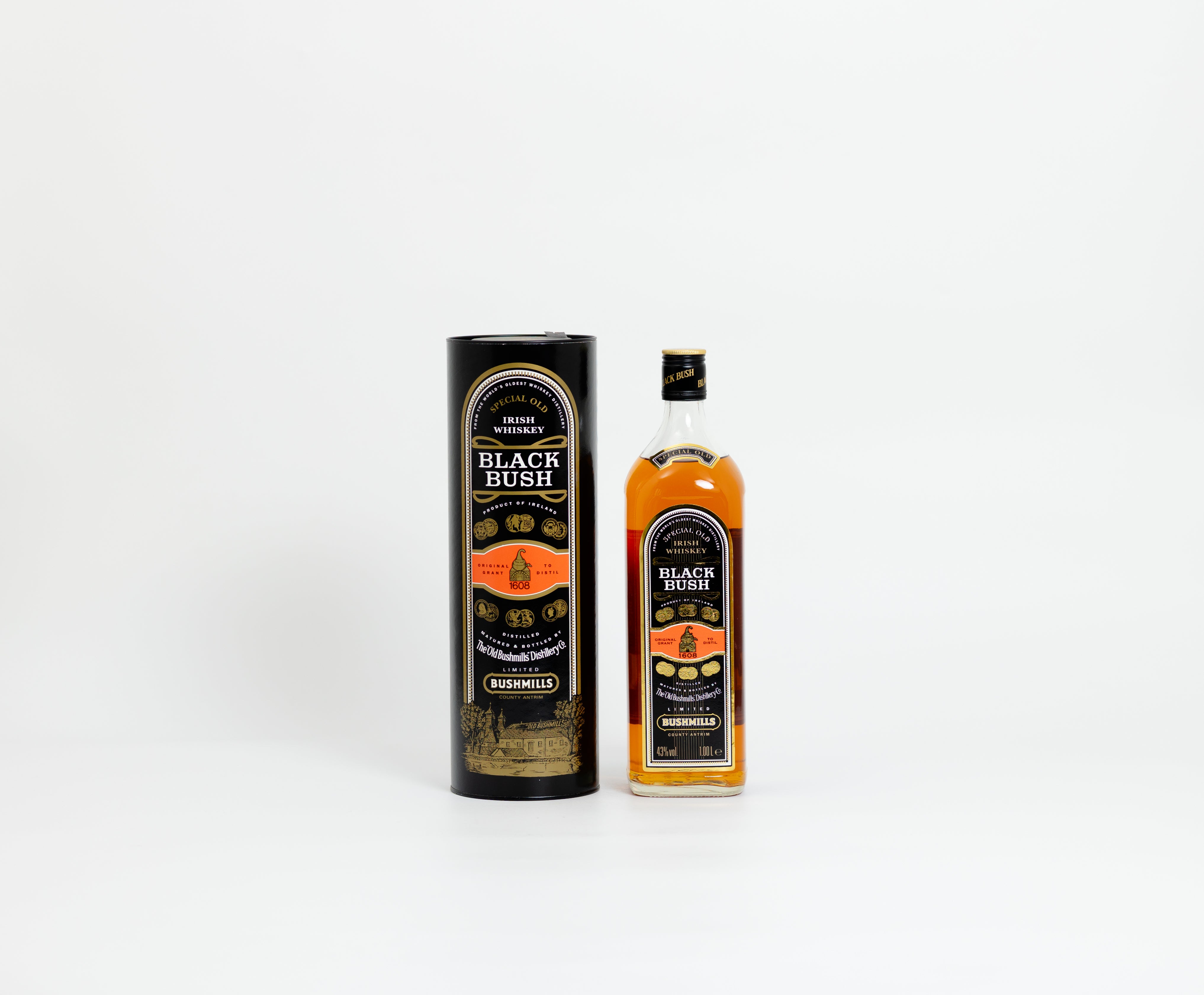 Bushmills Black Bush – 1990s Bottling, 40% ABV, 1 Litre