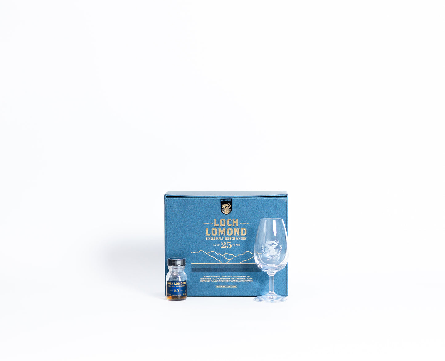 Loch Lomond 25 Miniature with Glass